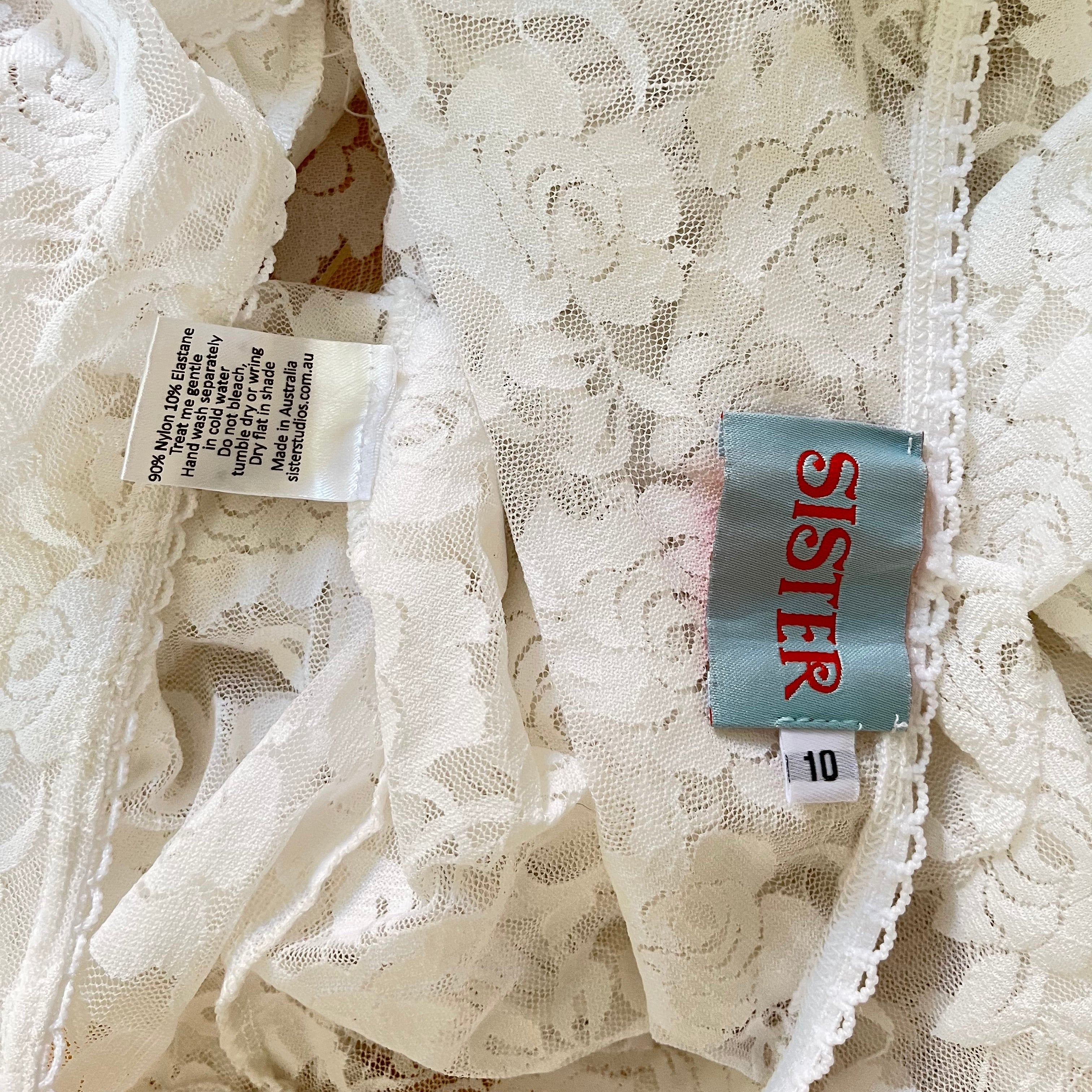 Sister Studios STARR Lace Maxi Skirt Size M/AU10.