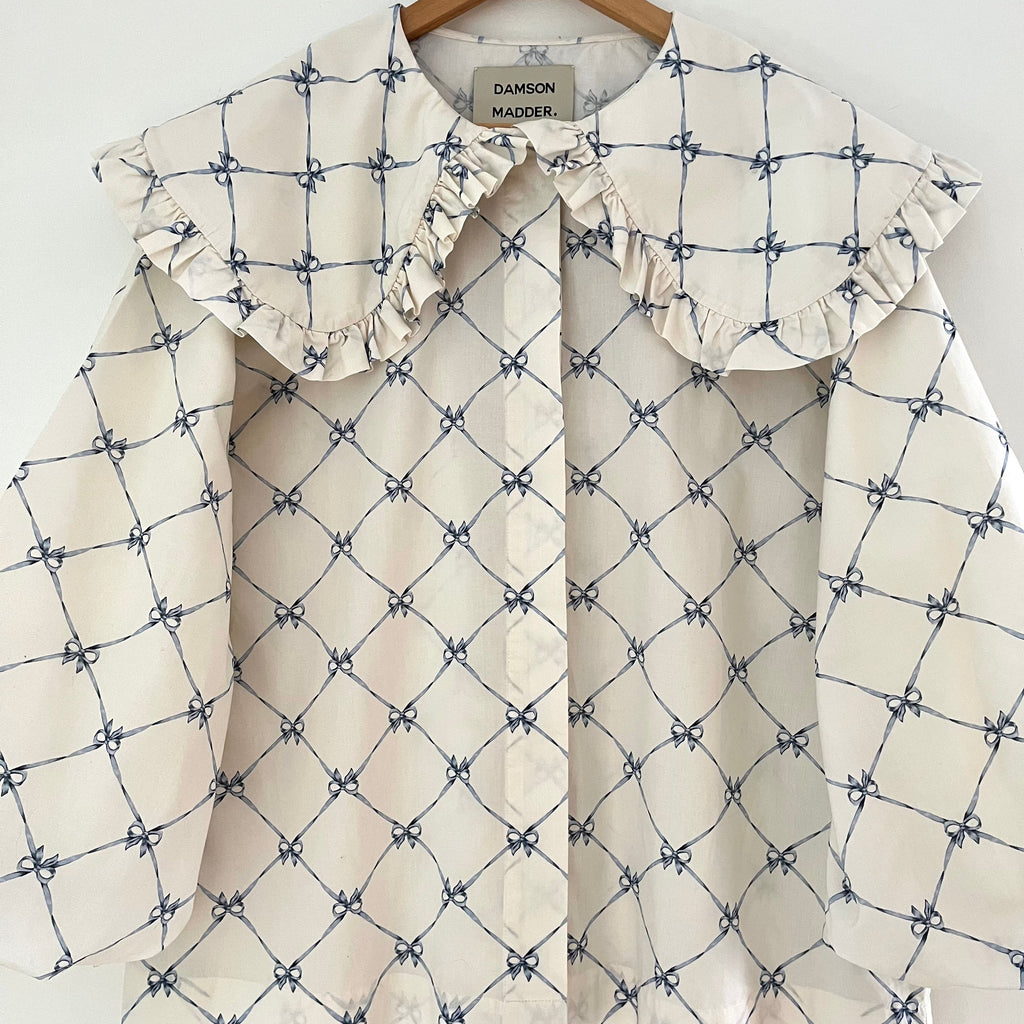 Damson Madder LOLA Blouse in Bows Size 10.