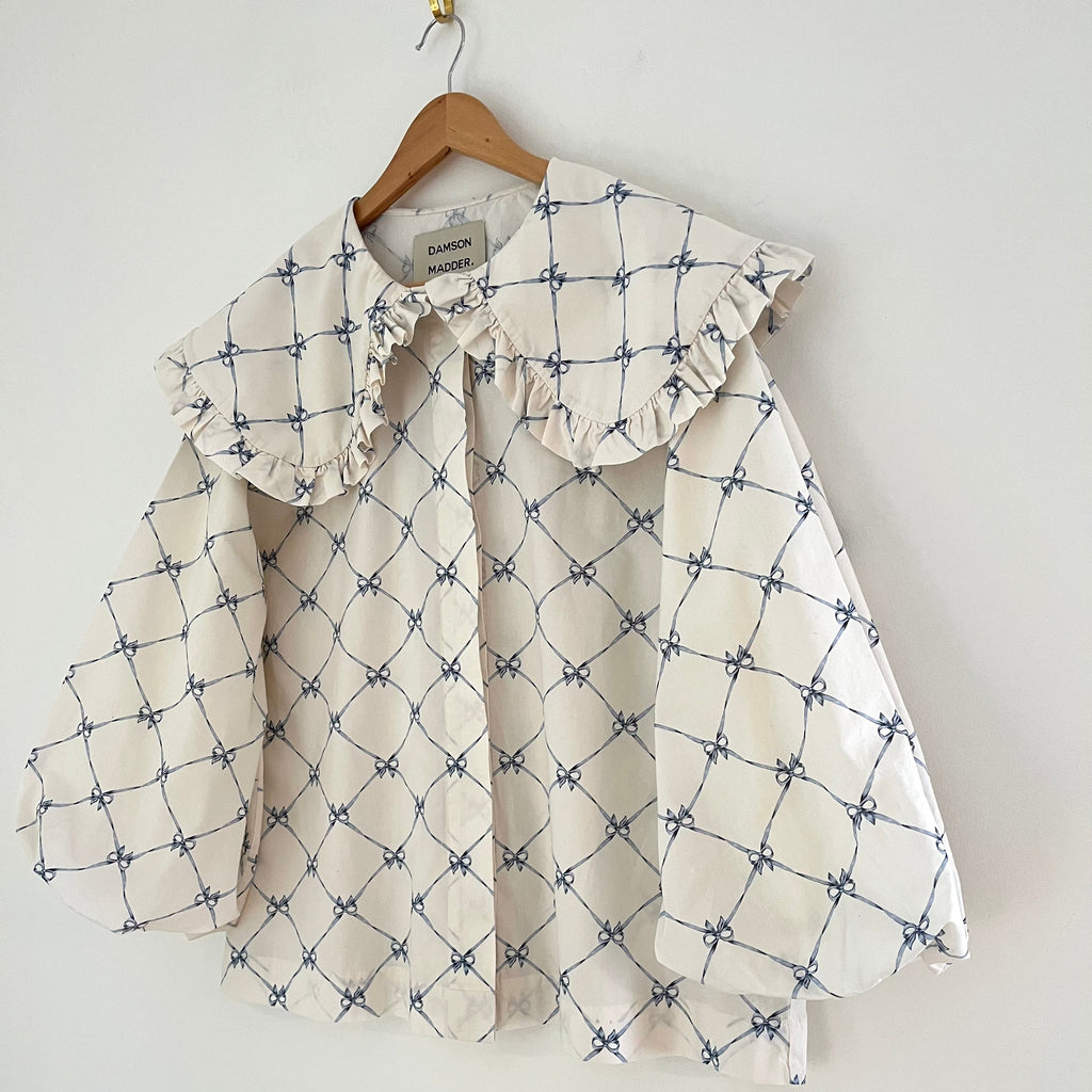 Damson Madder LOLA Blouse in Bows Size 10.