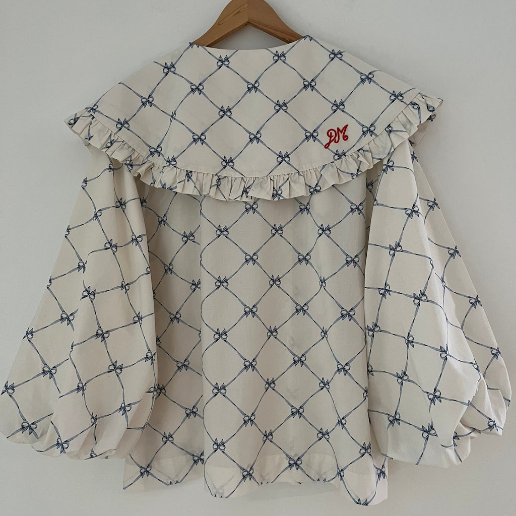 Damson Madder LOLA Blouse in Bows Size 10.