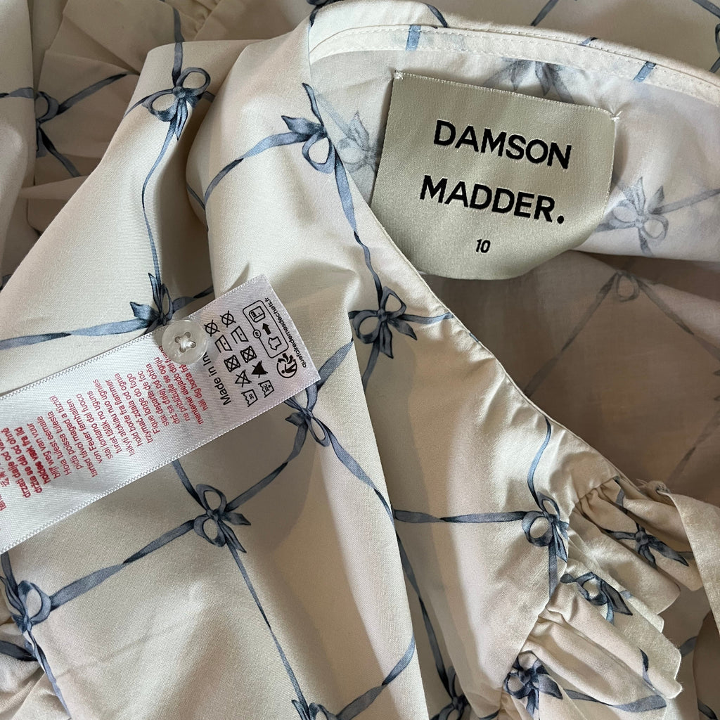 Damson Madder LOLA Blouse in Bows Size 10.