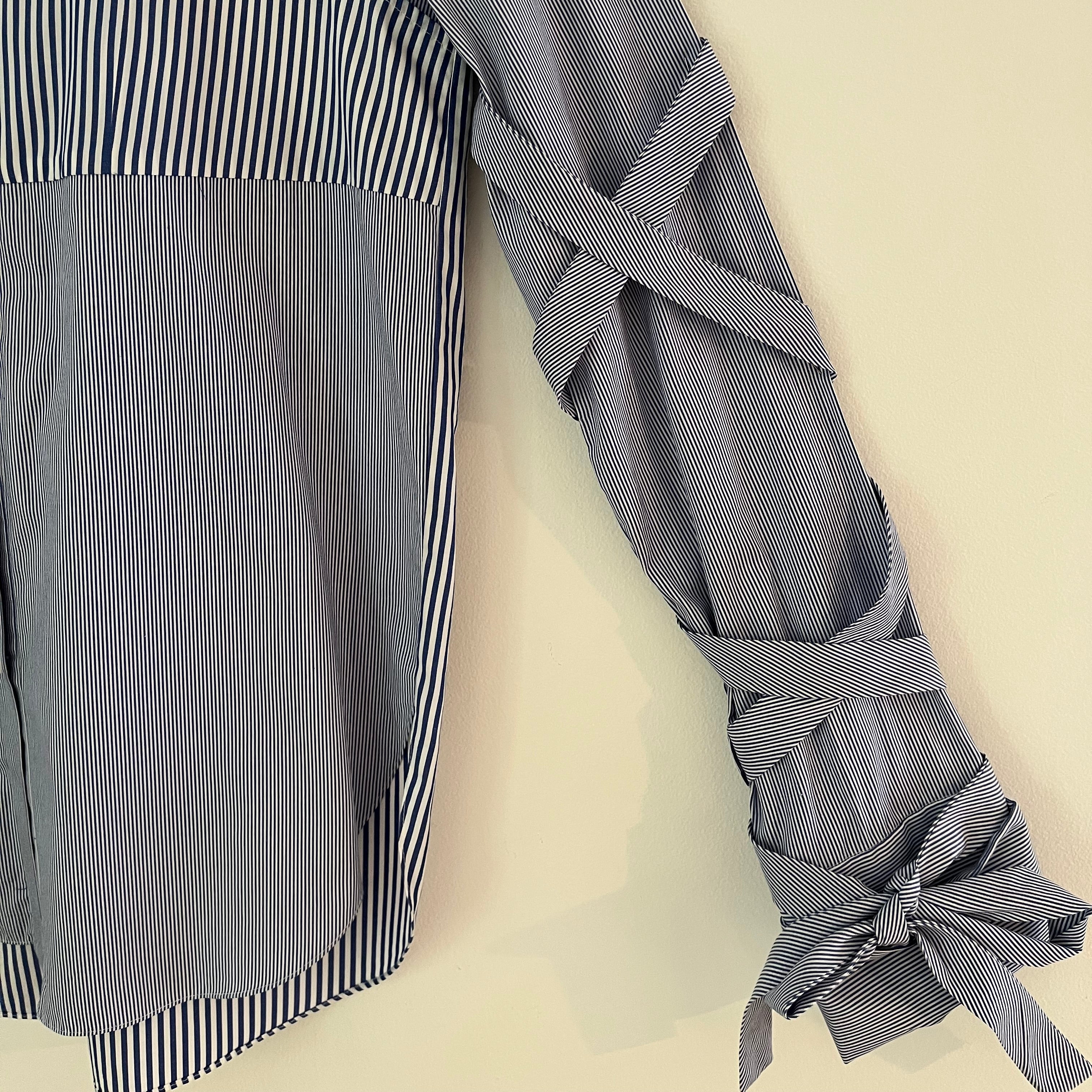 Tibi Striped Strap Shirt Size US2/AU6-8.