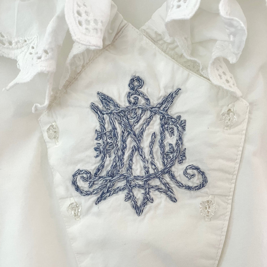 Damson Madder LOTTIE Blouse in White Size 10.