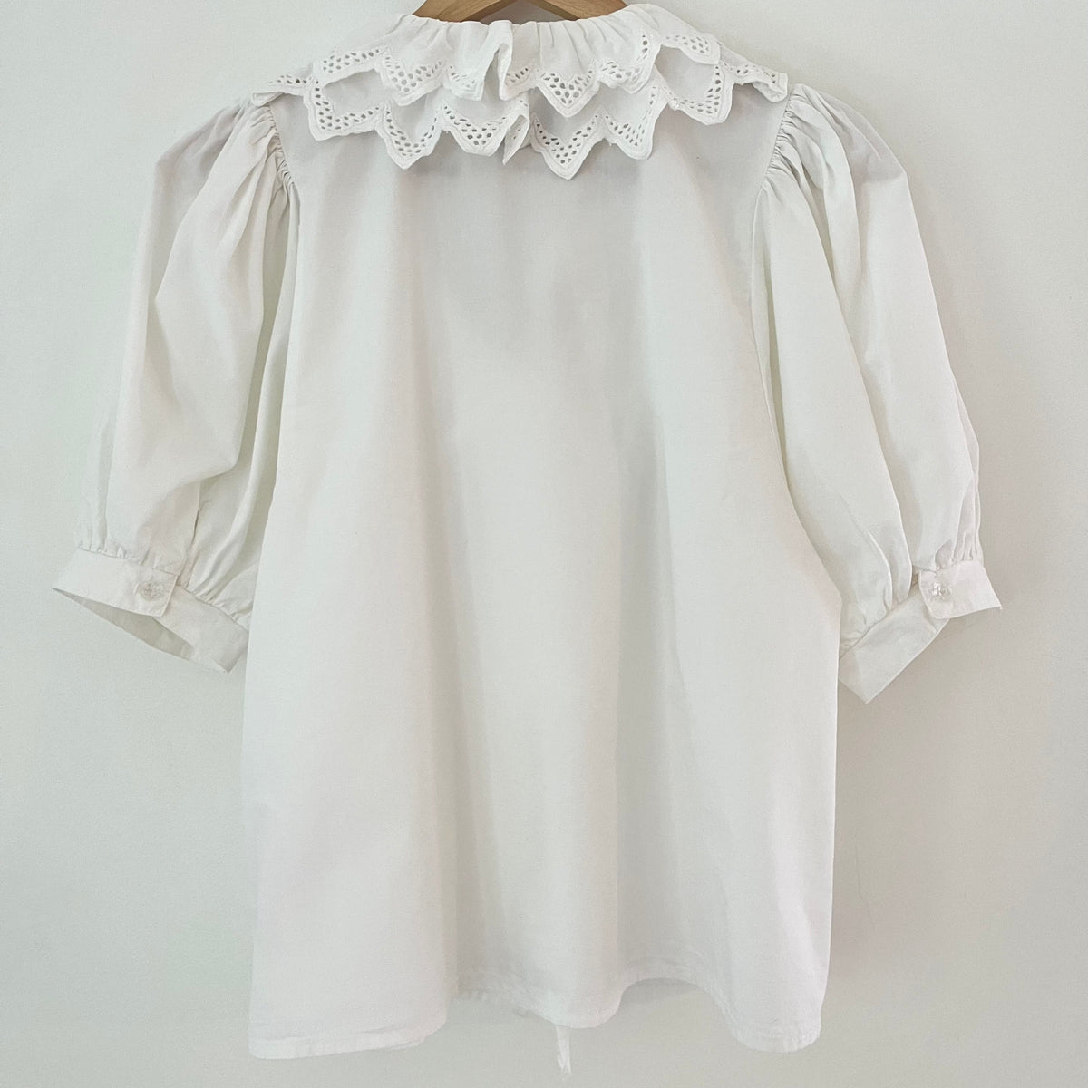 Damson Madder LOTTIE Blouse in White Size 10.
