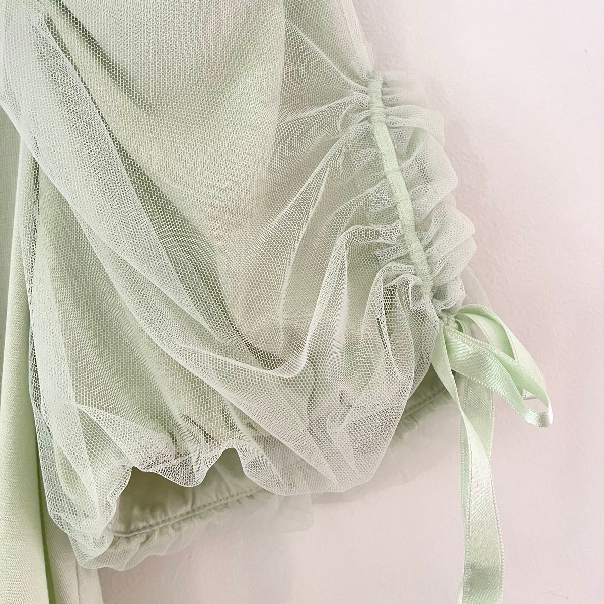 Simone Rocha Green Puff Sleeve T-shirt Size XS.