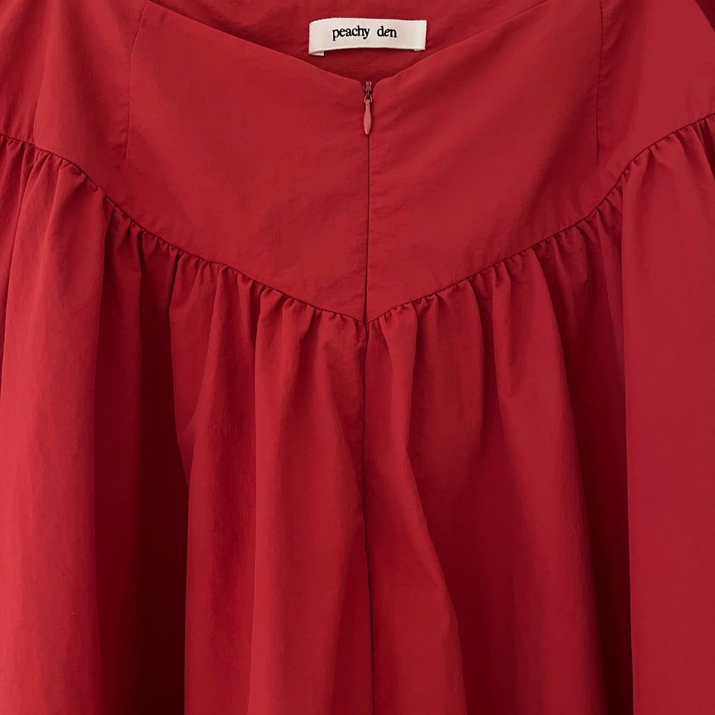 Peachy Den DEBA Skirt in Tomato Size XXL.