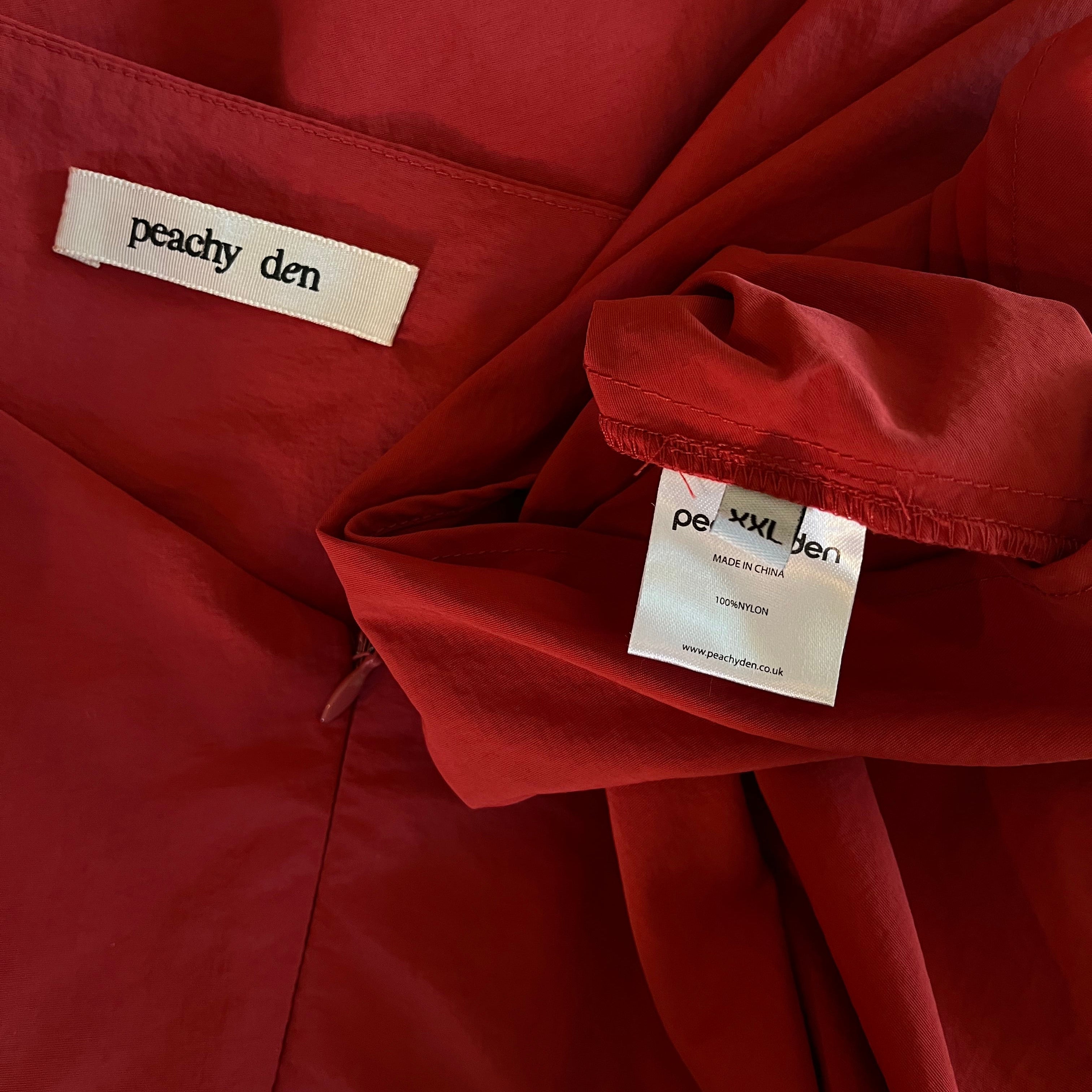 Peachy Den DEBA Skirt in Tomato Size XXL.