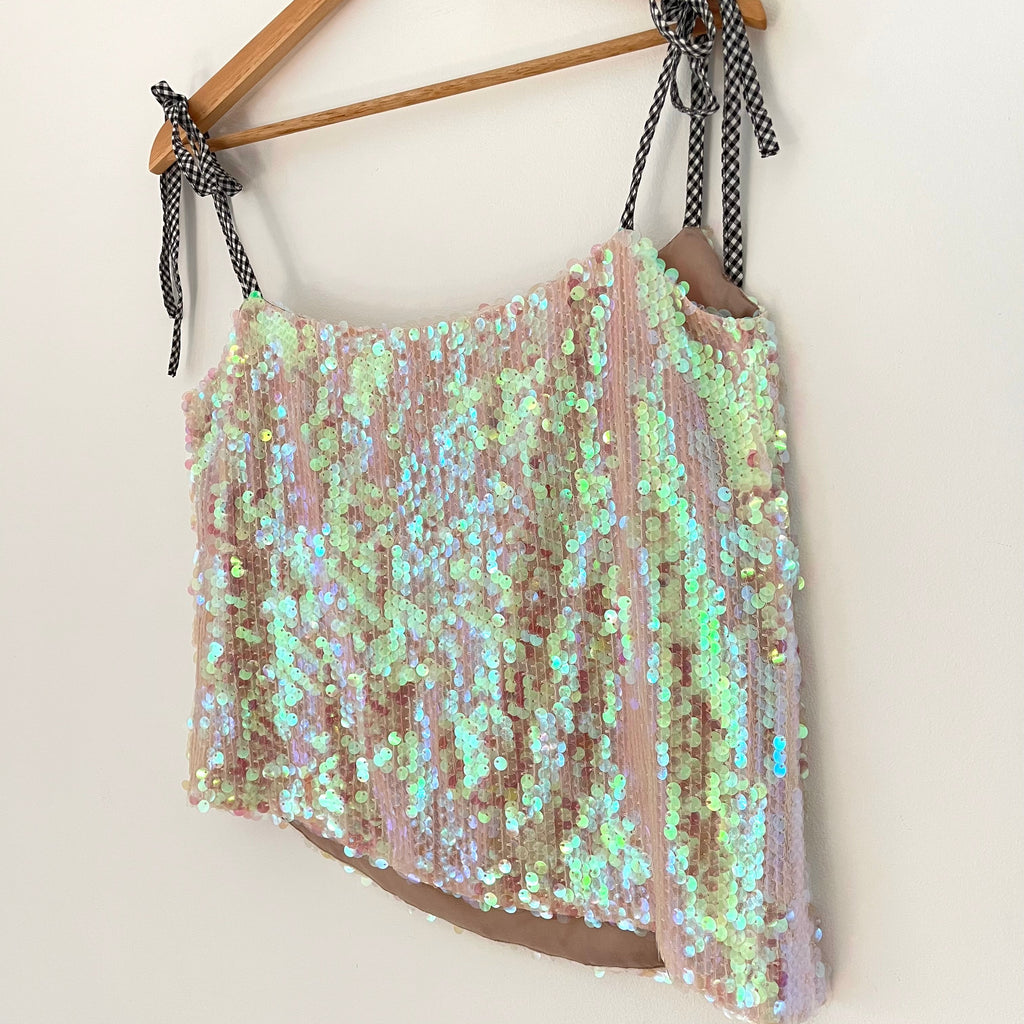 Sandy Liang Sequin Cami Size 38/AU10.
