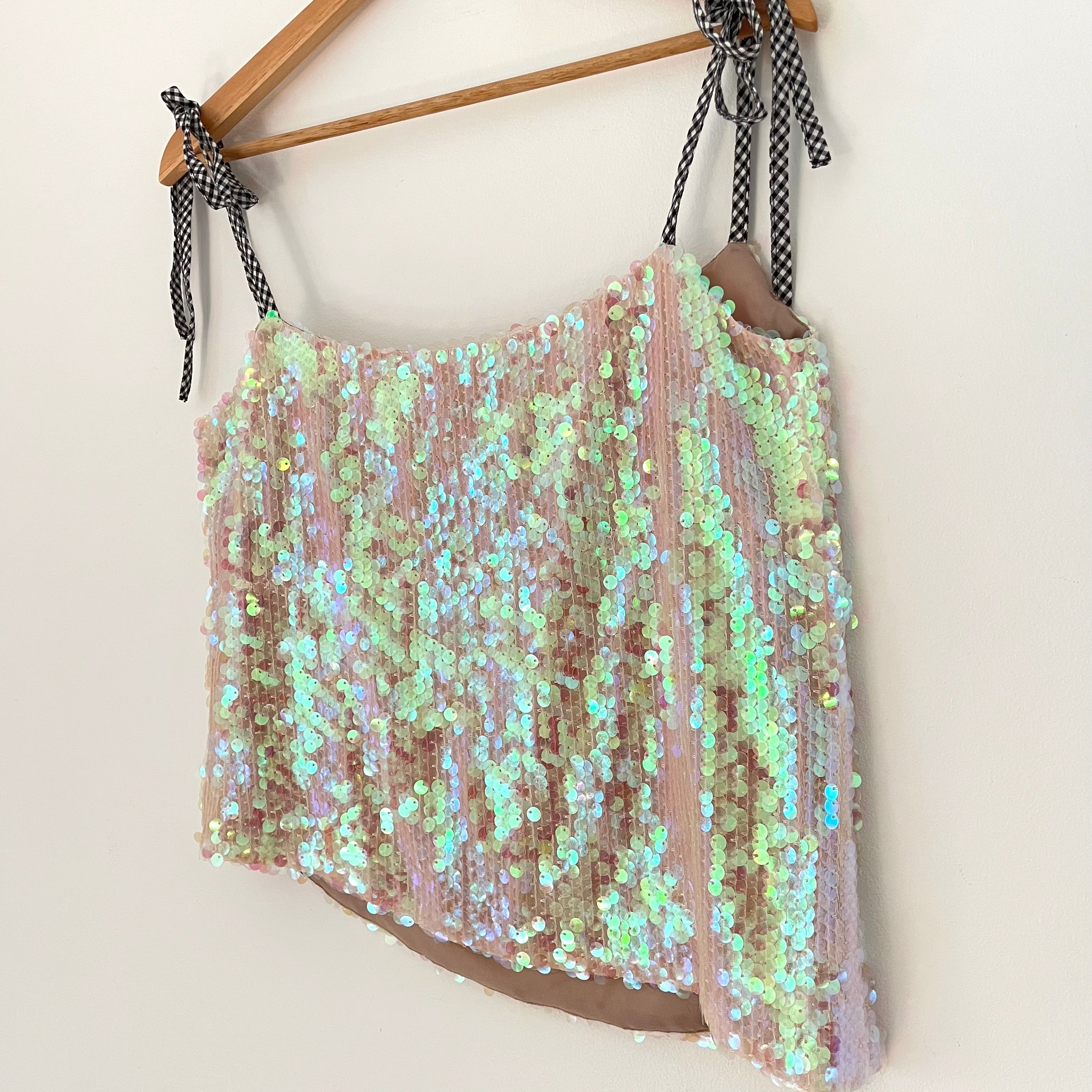 Sandy Liang Sequin Cami Size 38/AU10.