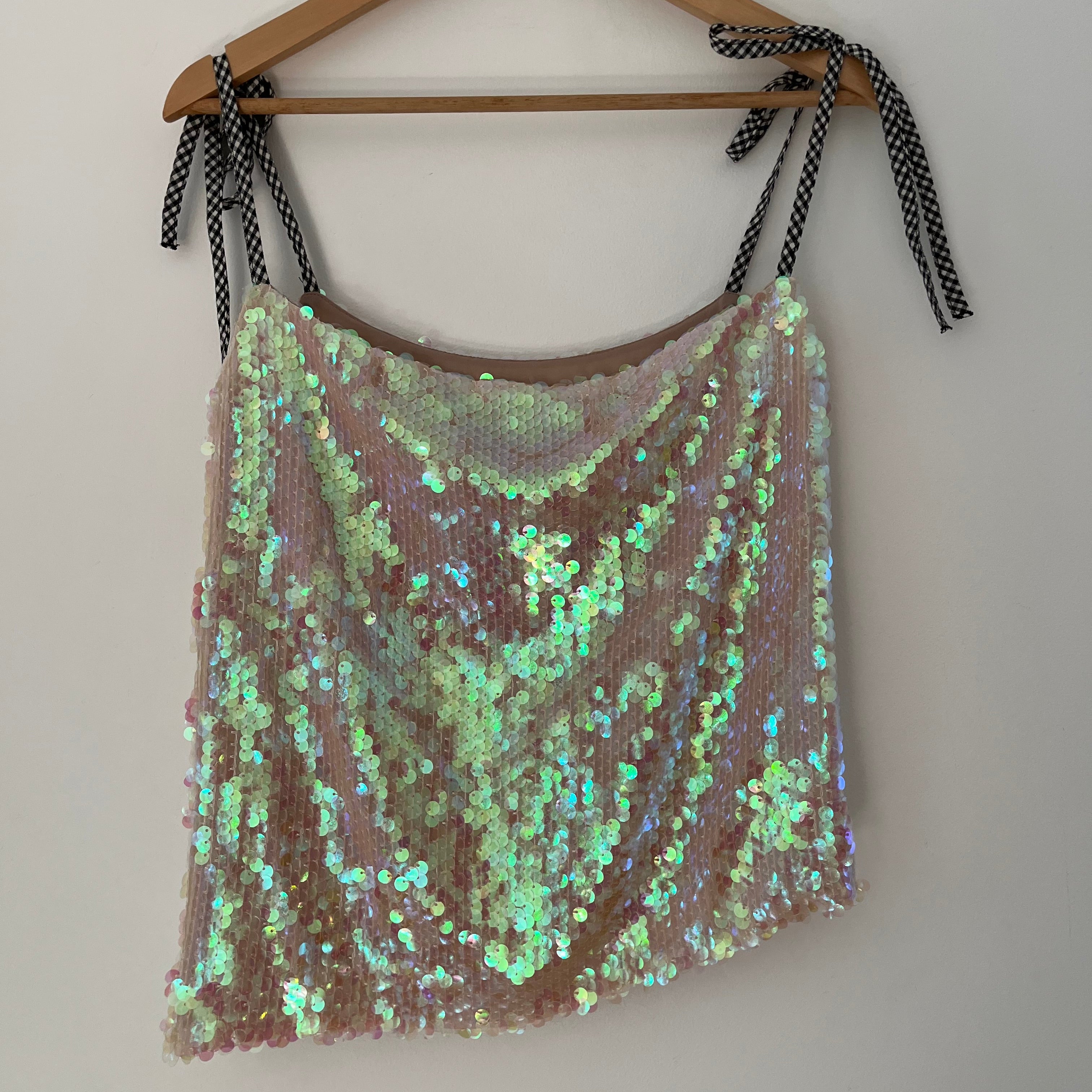 Sandy Liang Sequin Cami Size 38/AU10.