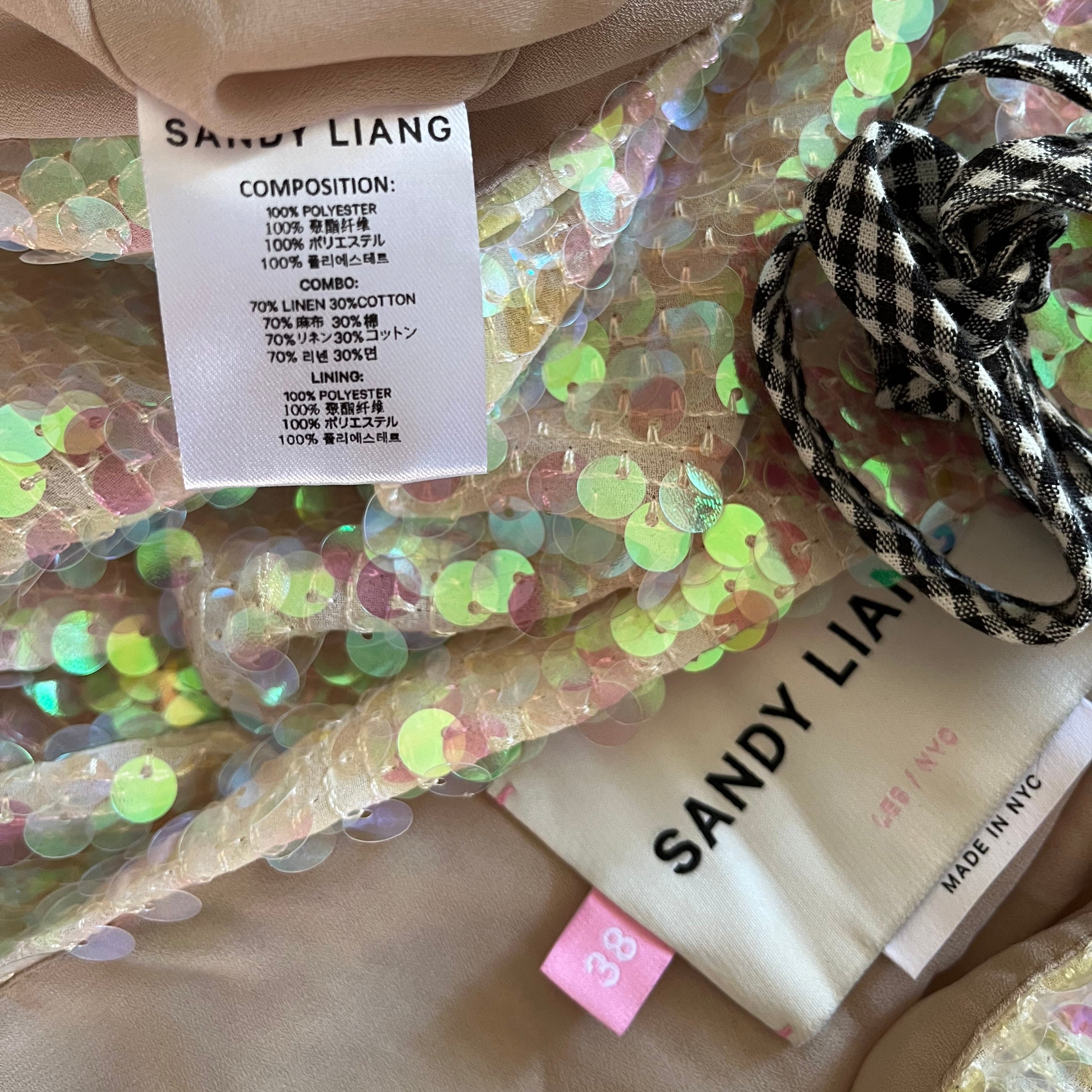Sandy Liang Sequin Cami Size 38/AU10.