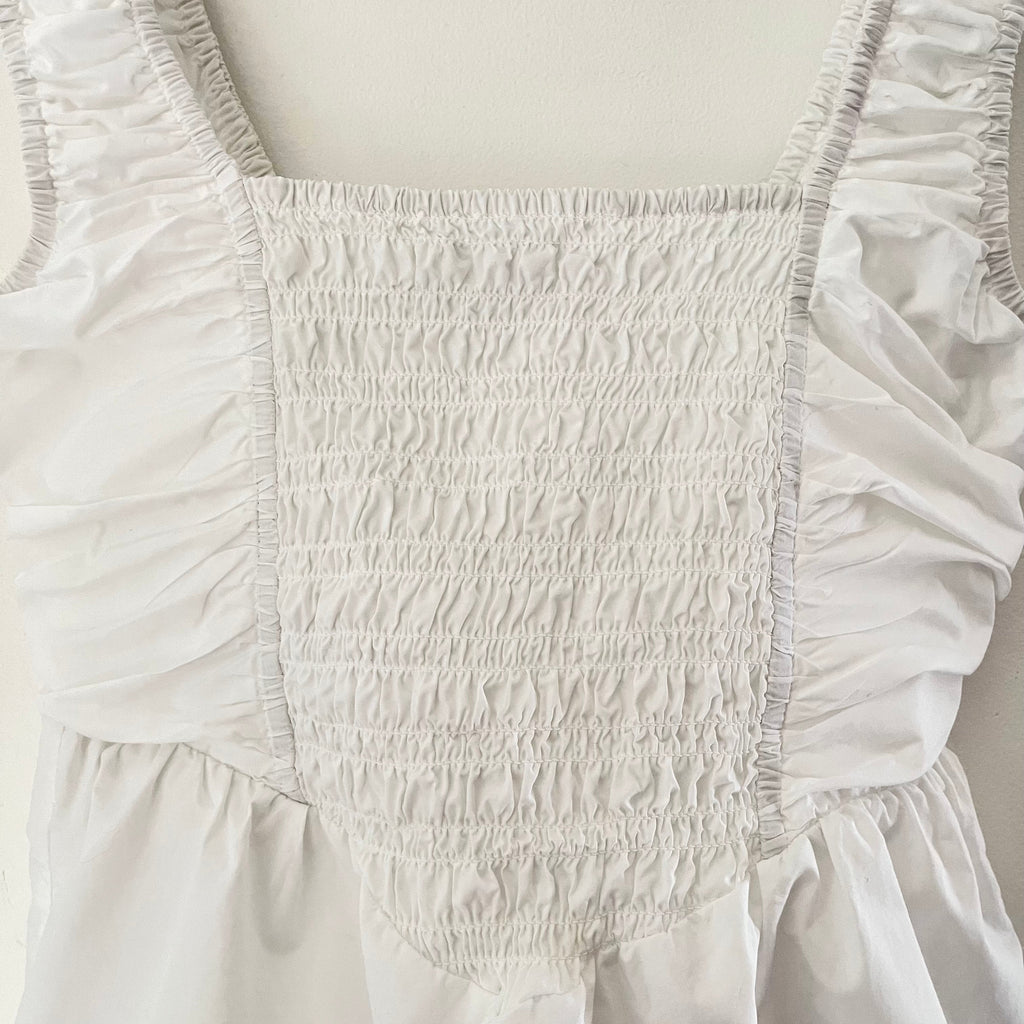 Ganni Gathered Peplum Blouse Size 34/XS.
