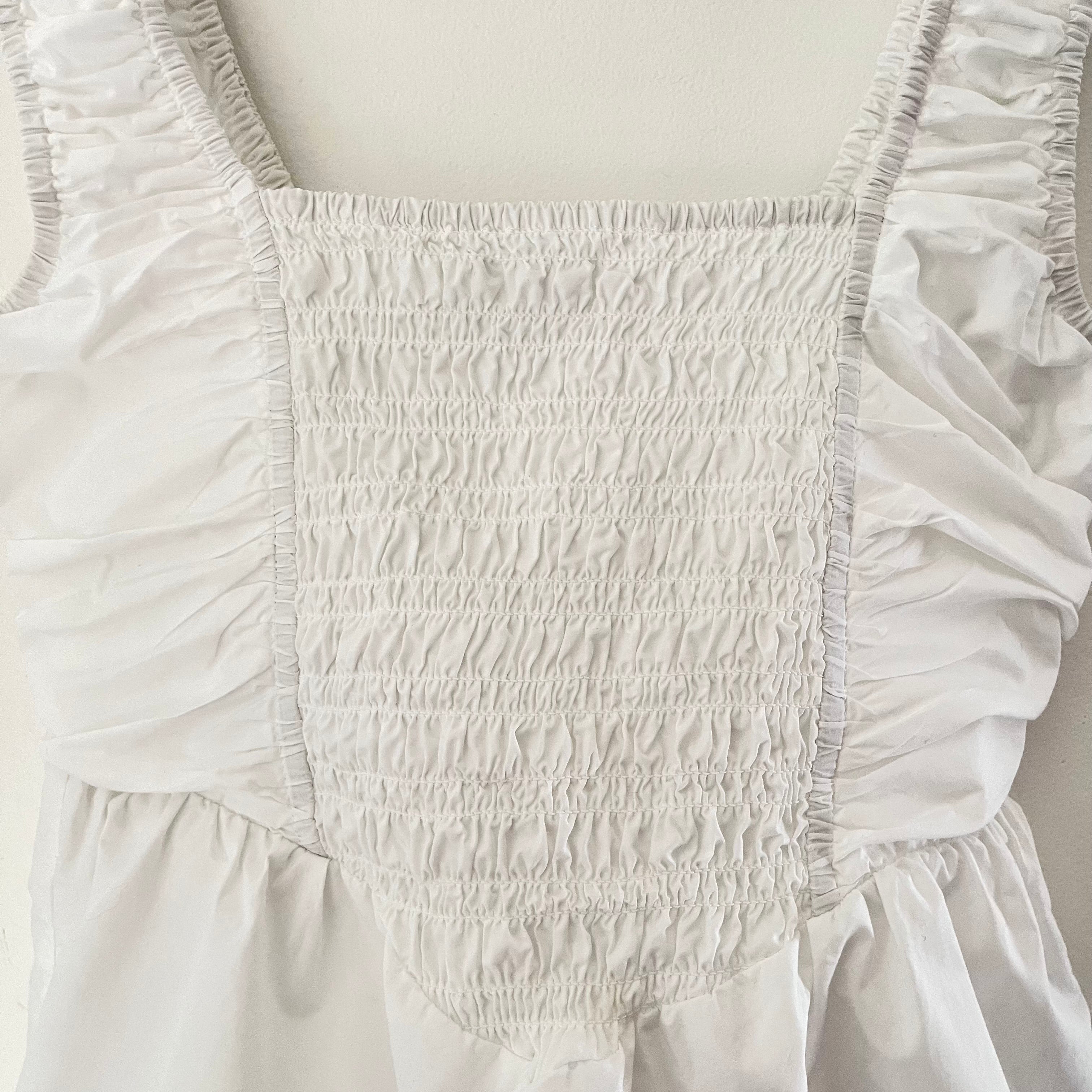 Ganni Gathered Peplum Blouse Size 34/XS.