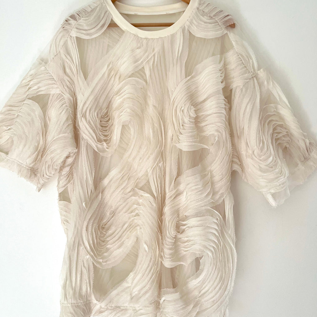 Blanca DELMARE Top In Ivory Size L.