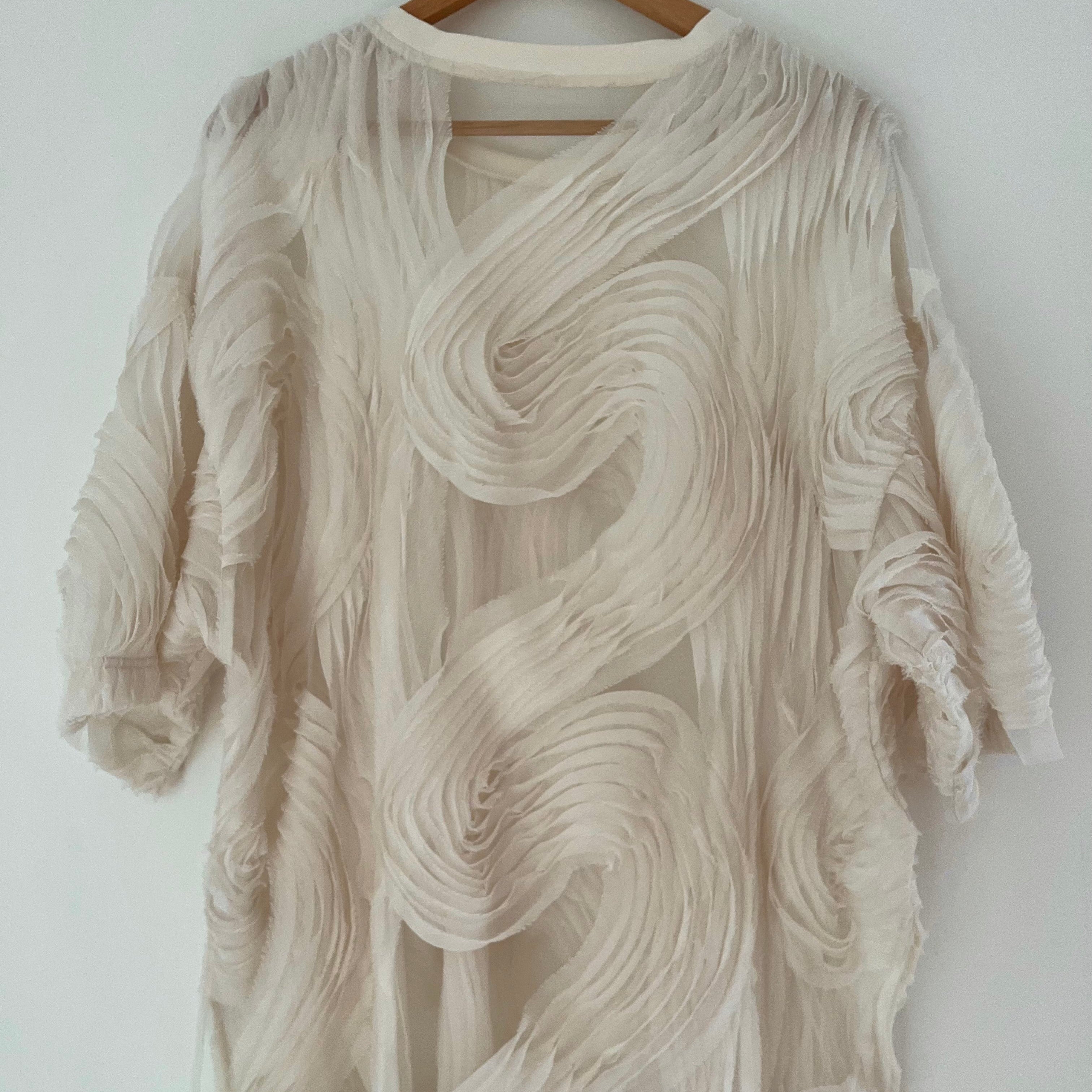Blanca DELMARE Top In Ivory Size L.