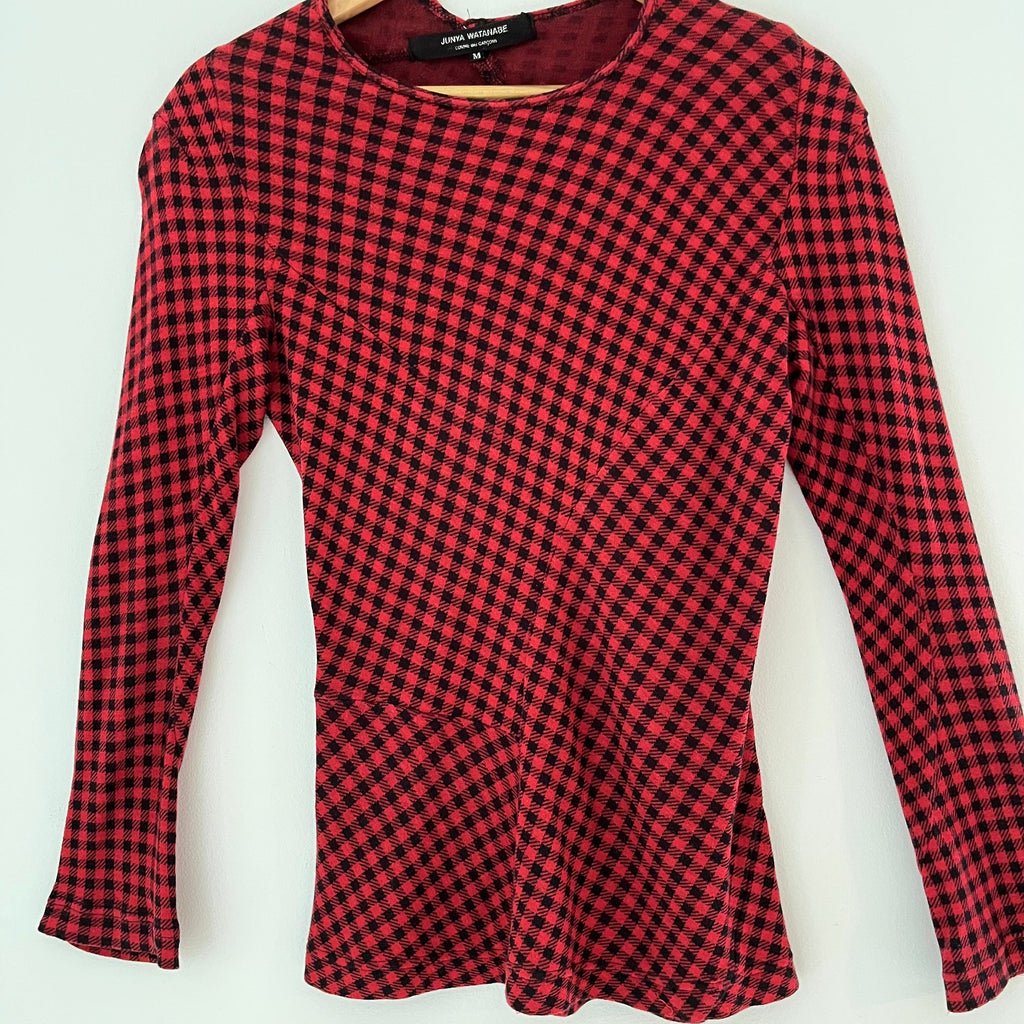 Junya Watanabe x Comme Des Garçons Checked Top Size M.