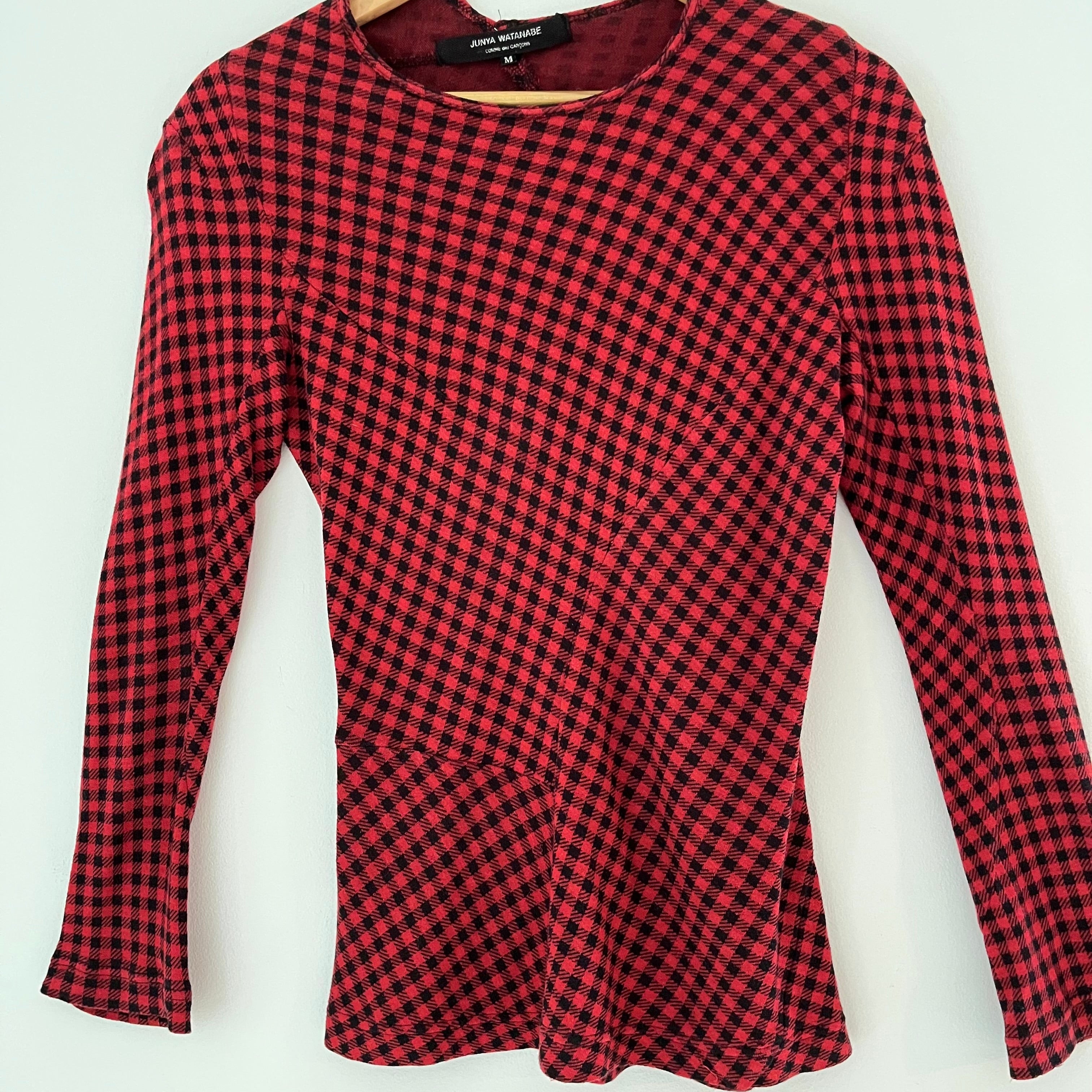Junya Watanabe x Comme Des Garçons Checked Top Size M.
