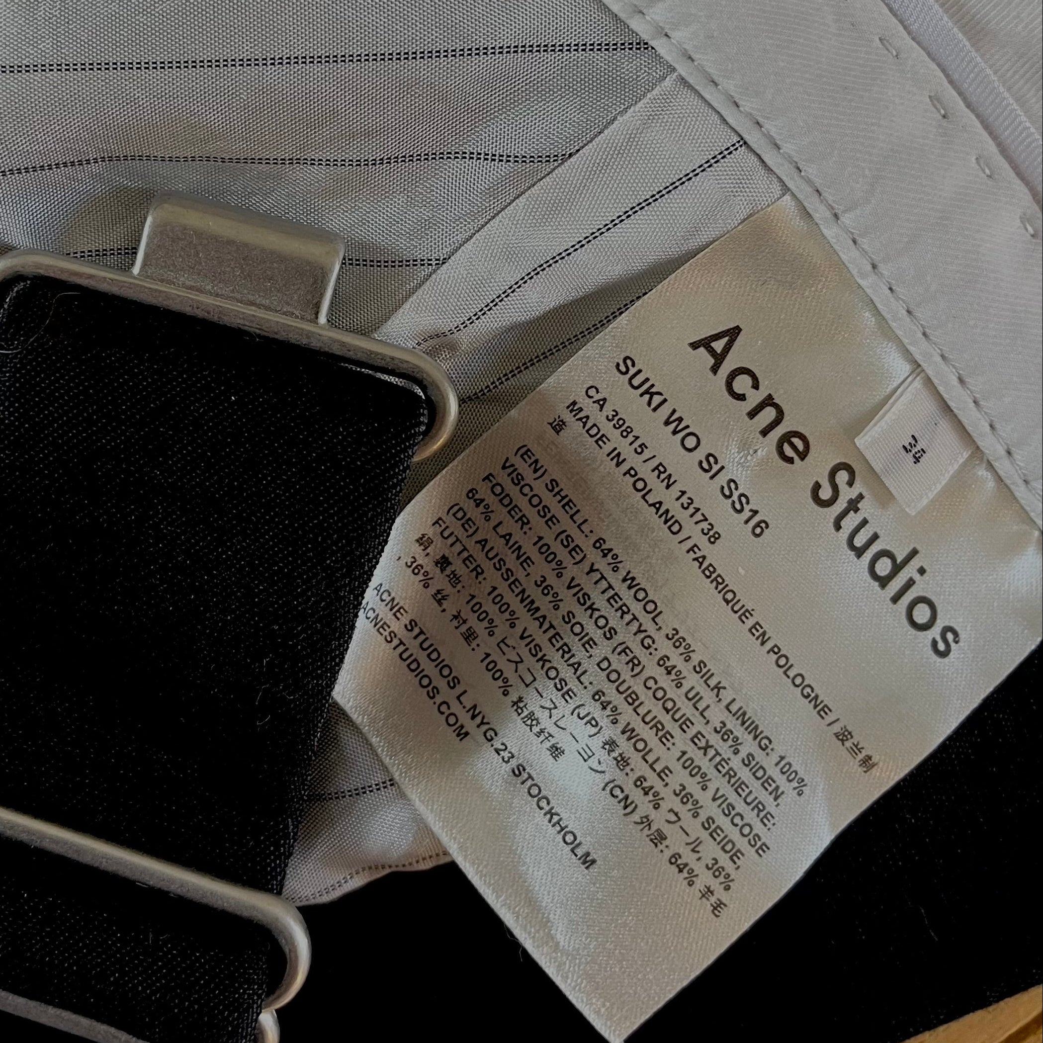 Acne Studios SUKI WO Halter Bralette Size 34/S.