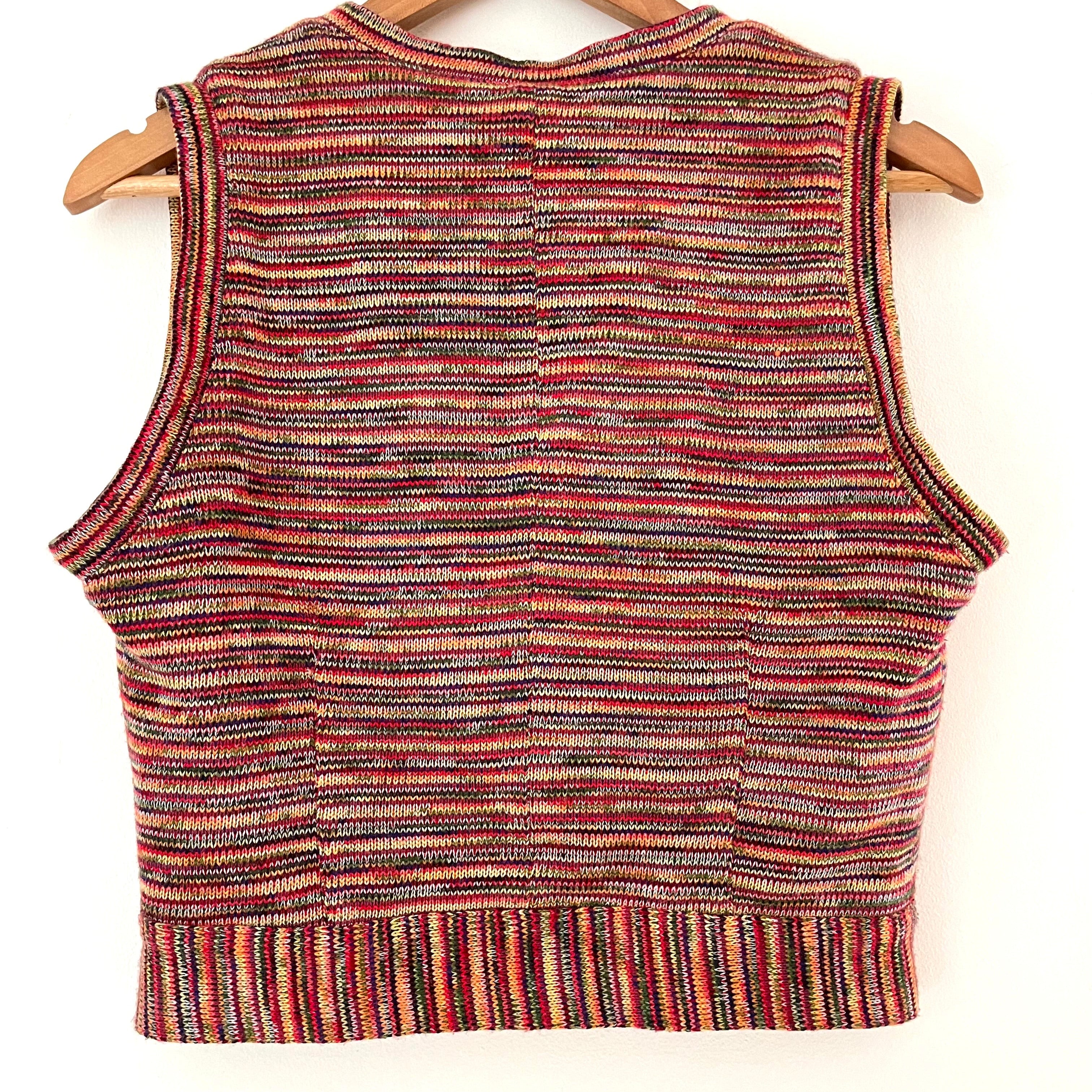 Collina Strada Multicolour Knit Vest Size S.