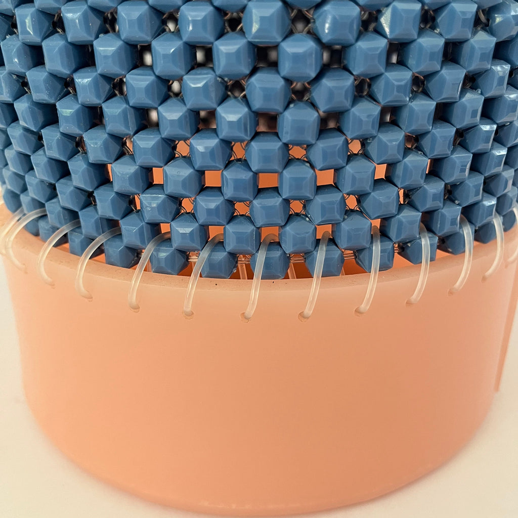 Lucy Folk Sample Beaded Bucket Bag.