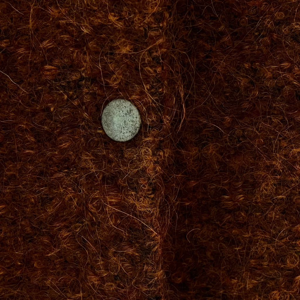 Acne Studios Alpaca Blend Boucle Jacket in Rust Size 38/AU10/M.