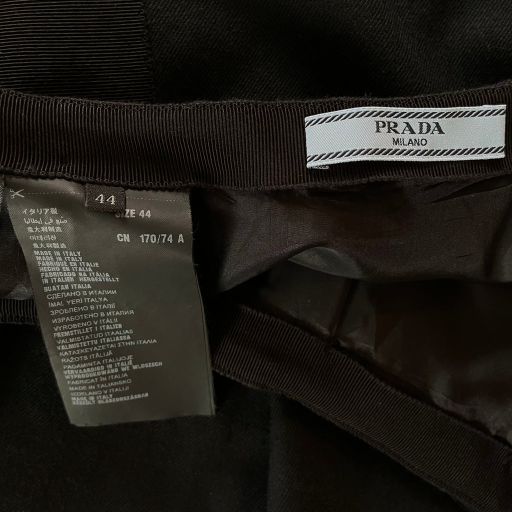 Prada Archive Black Skirt Size 44/AU12.
