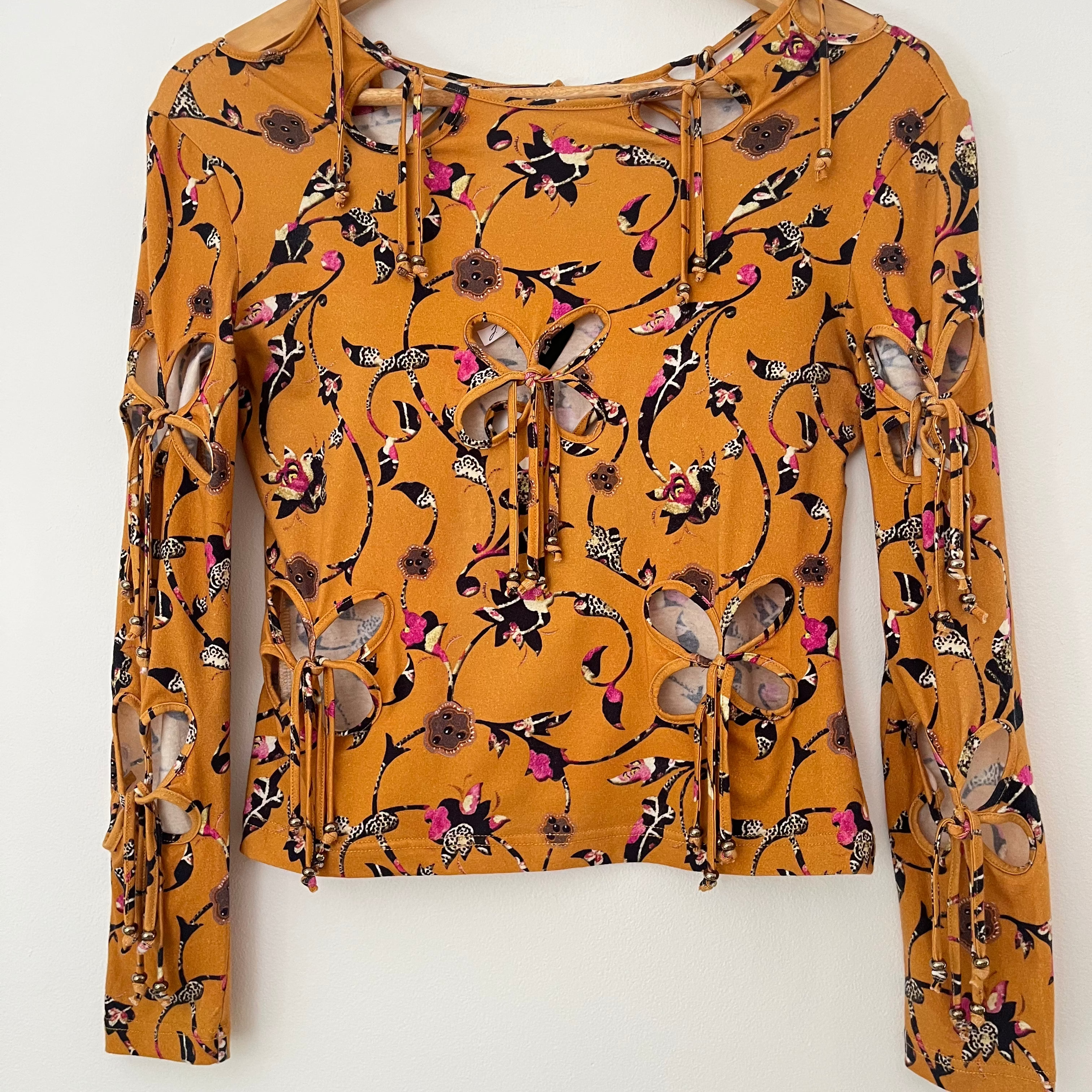 J. Kim MINIATURES Long Sleeve Top in Mustard.