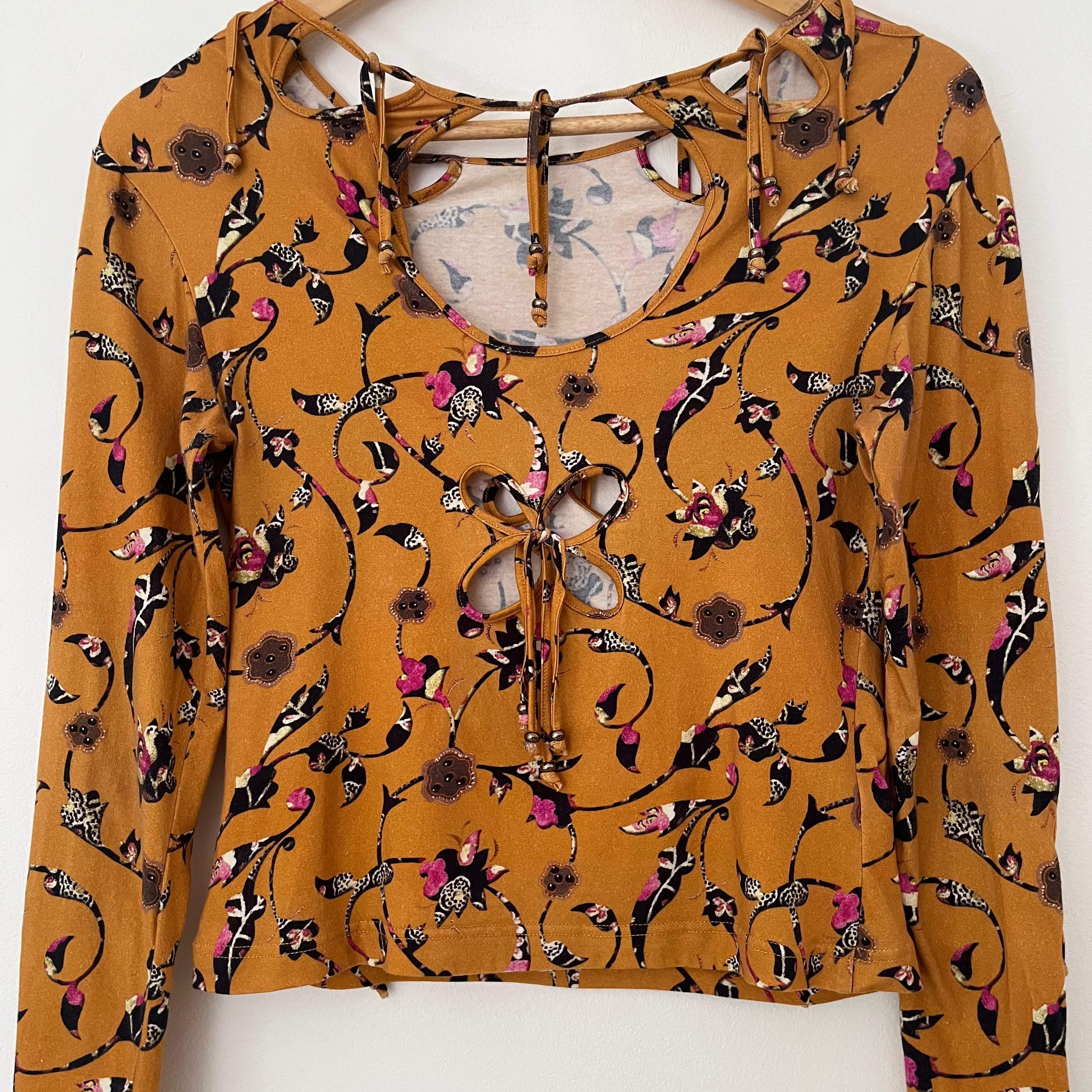 J. Kim MINIATURES Long Sleeve Top in Mustard.