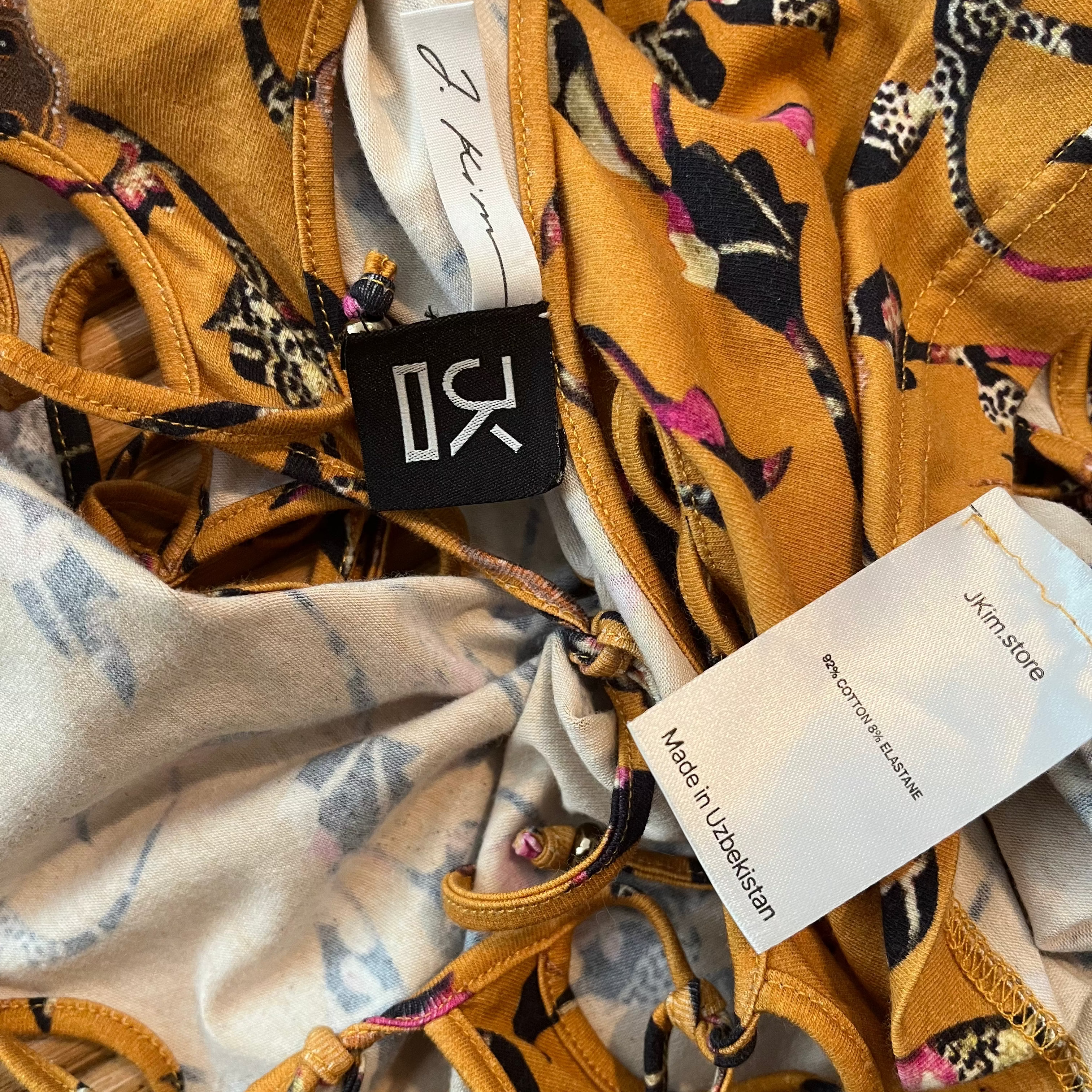 J. Kim MINIATURES Long Sleeve Top in Mustard.