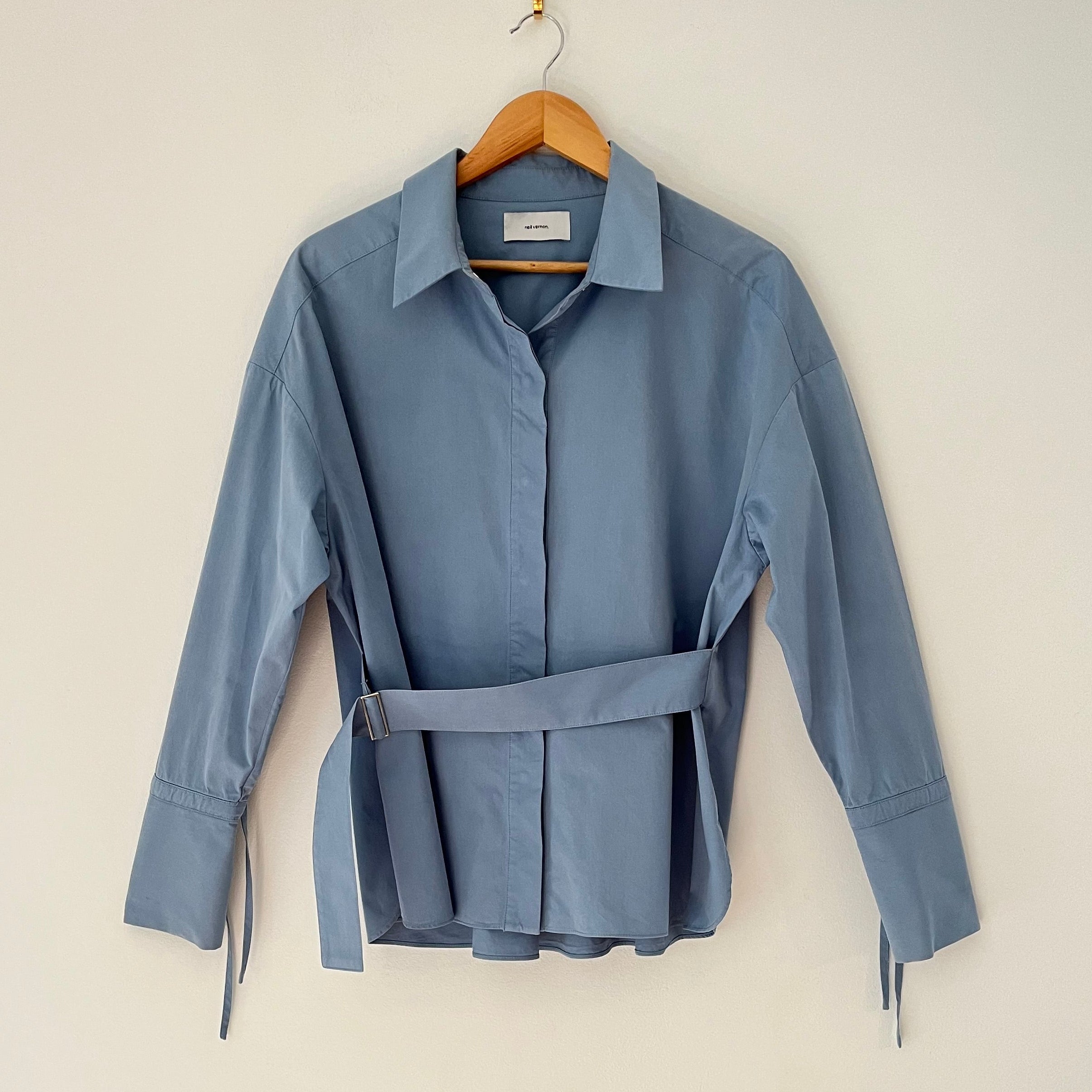 Neil Vernon DAILY Shirt in Azure Size S.