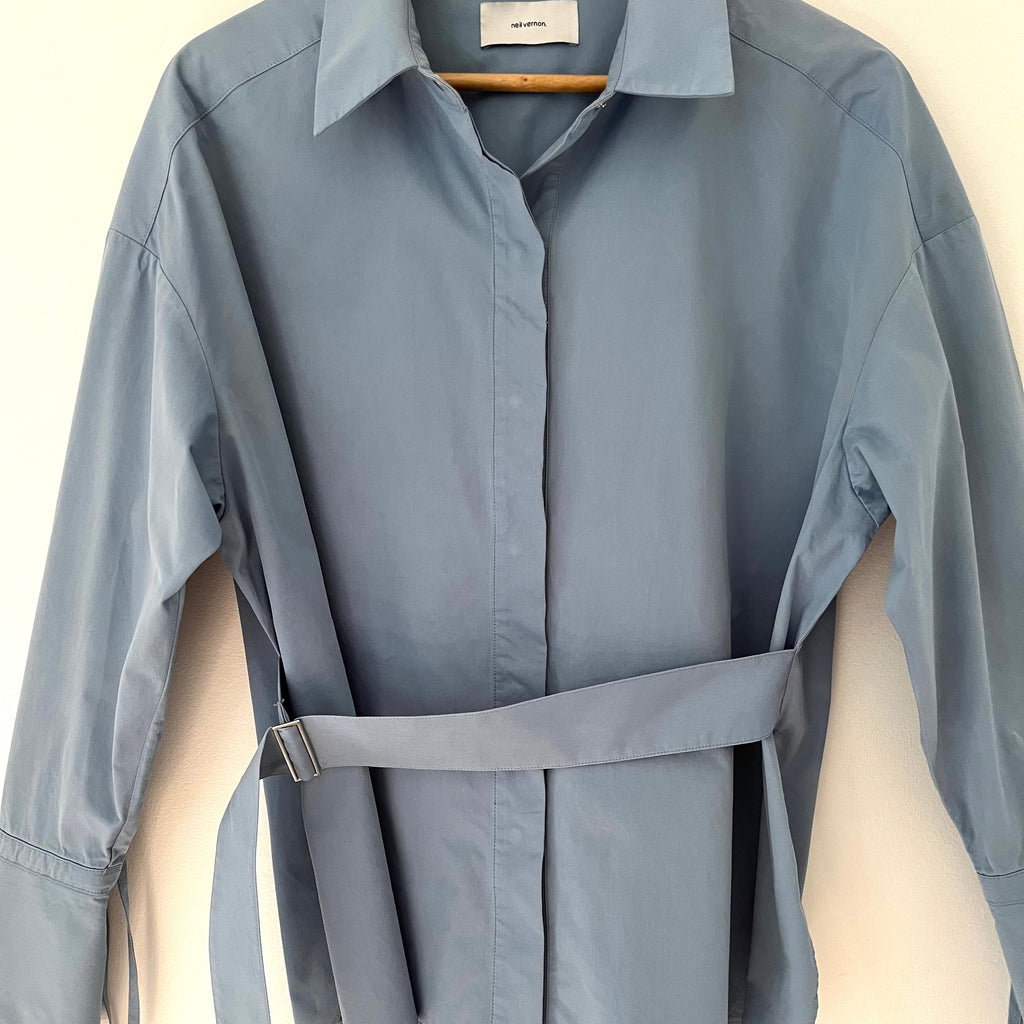 Neil Vernon DAILY Shirt in Azure Size S.