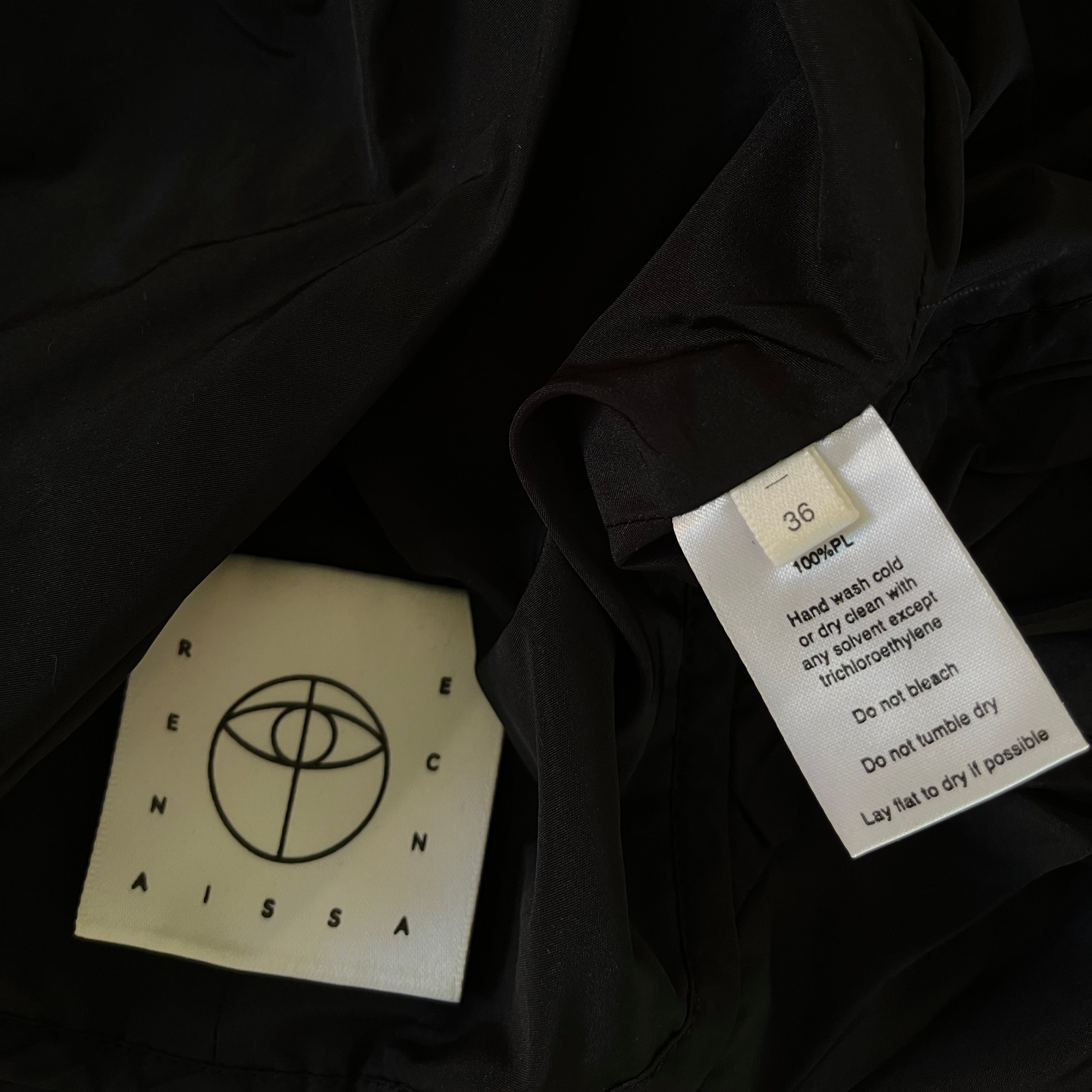 Renaissance Renaissance Baby Cutout Ruched Taffeta Top Size 36/XS.