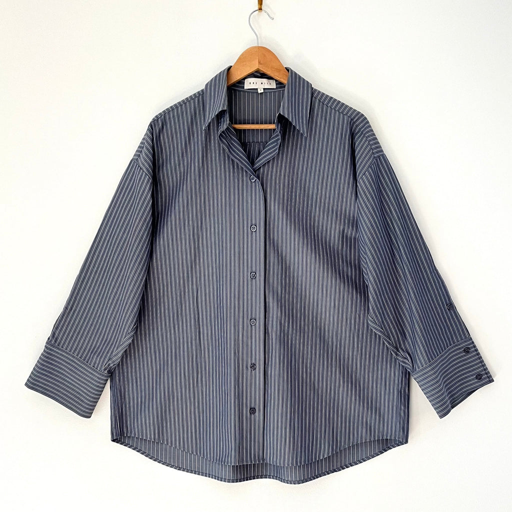 One Mile ROWAN Shirt in Steel Stripe Size S.