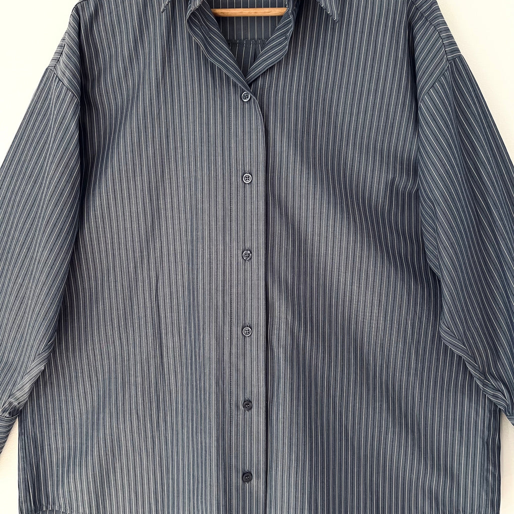 One Mile ROWAN Shirt in Steel Stripe Size S.