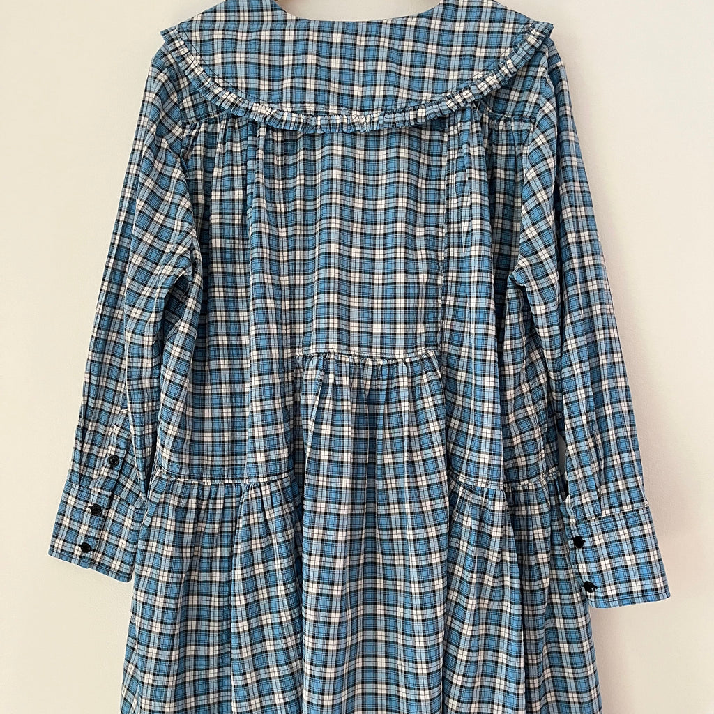 Ganni Checked Mini Dress Size 38/AU10.