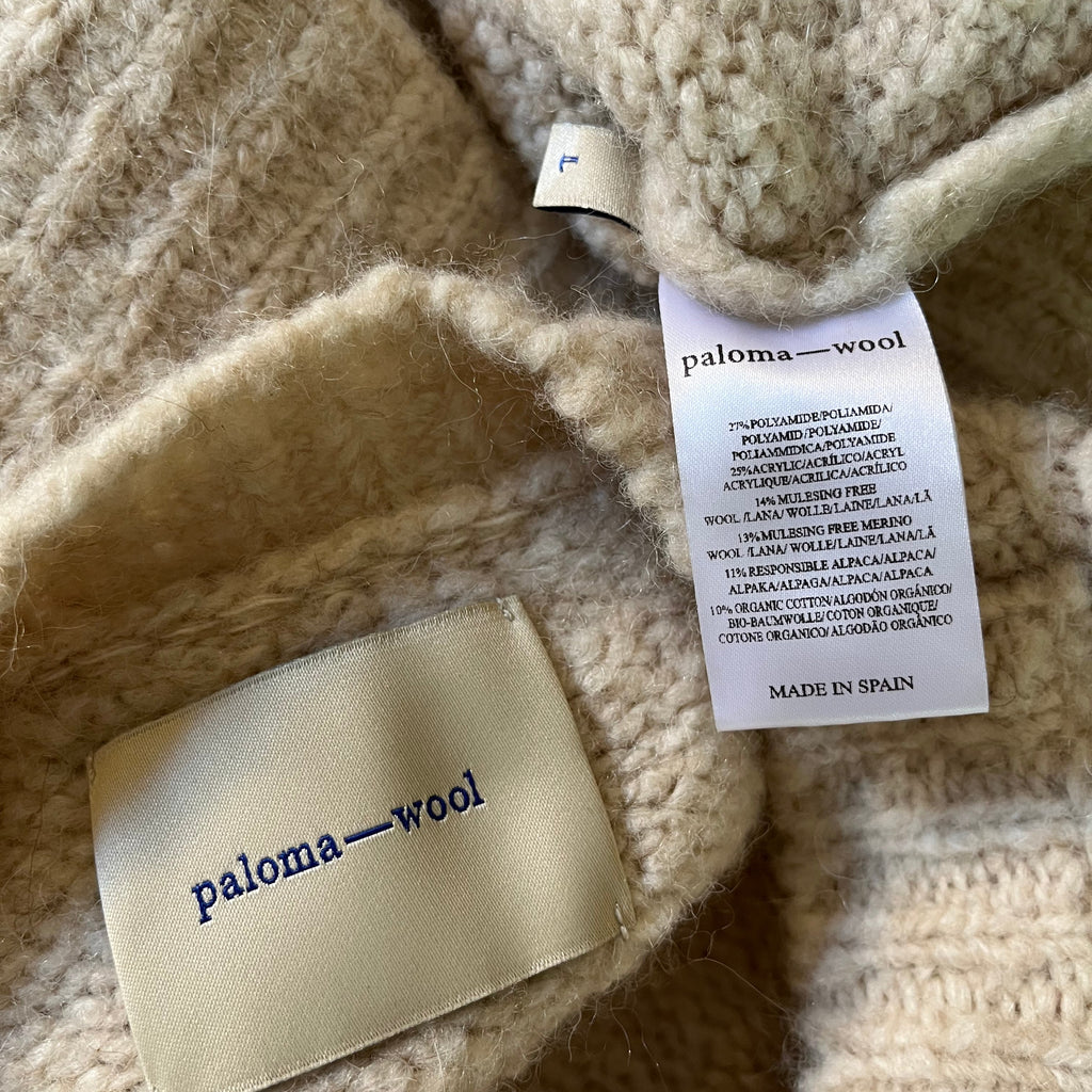 Paloma Wool TANA Sweater in Ecru Size L.