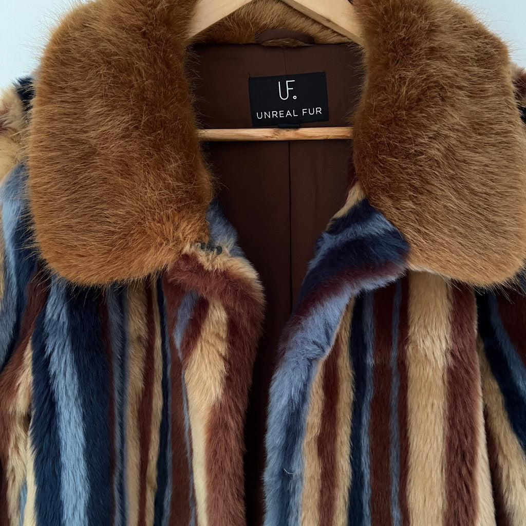 Unreal Fur RHAPSODY Faux Fur Jacket Size L.