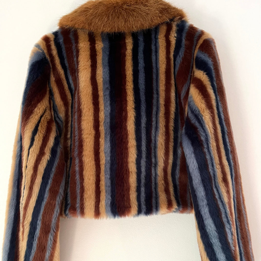 Unreal Fur RHAPSODY Faux Fur Jacket Size L.