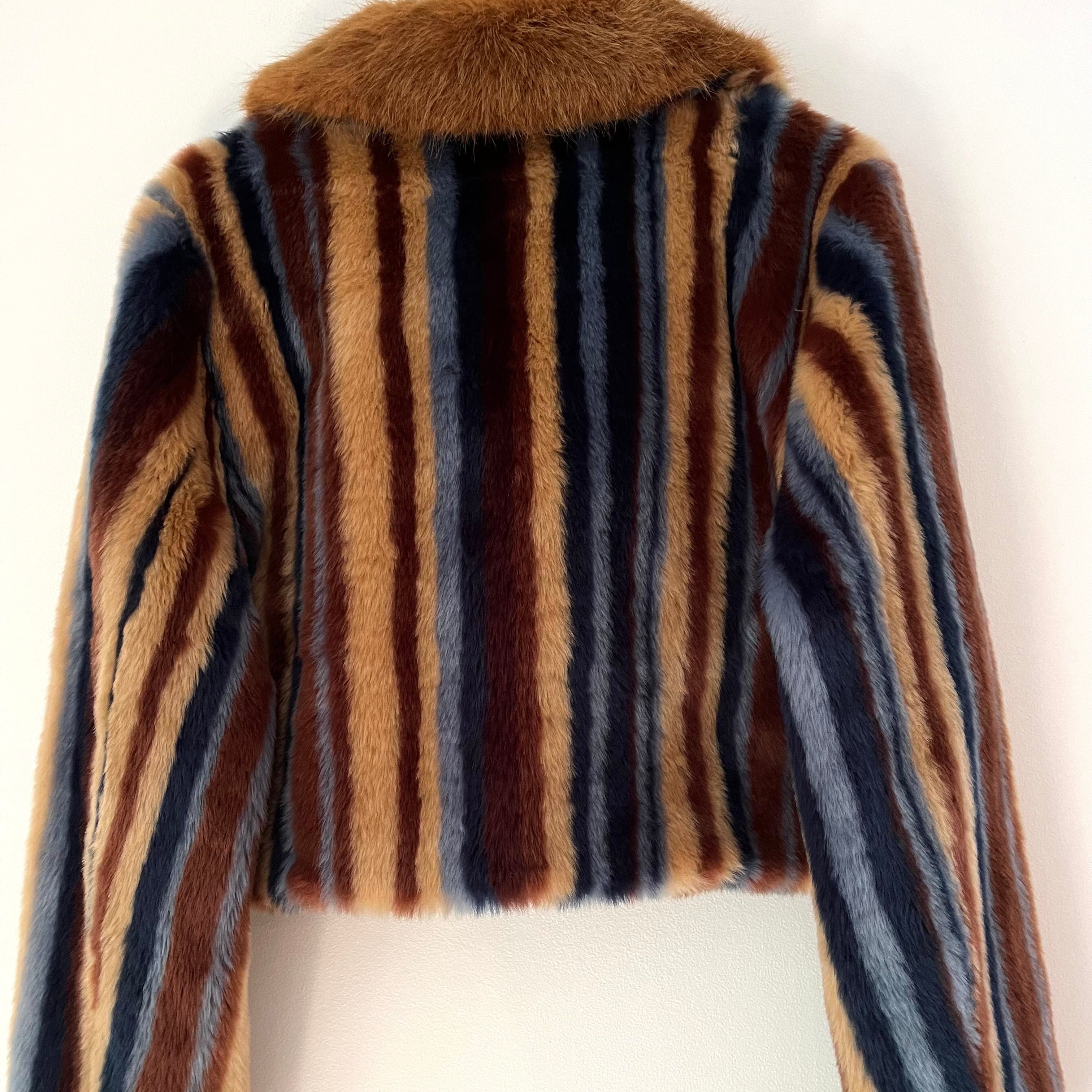 Unreal Fur RHAPSODY Faux Fur Jacket Size L.