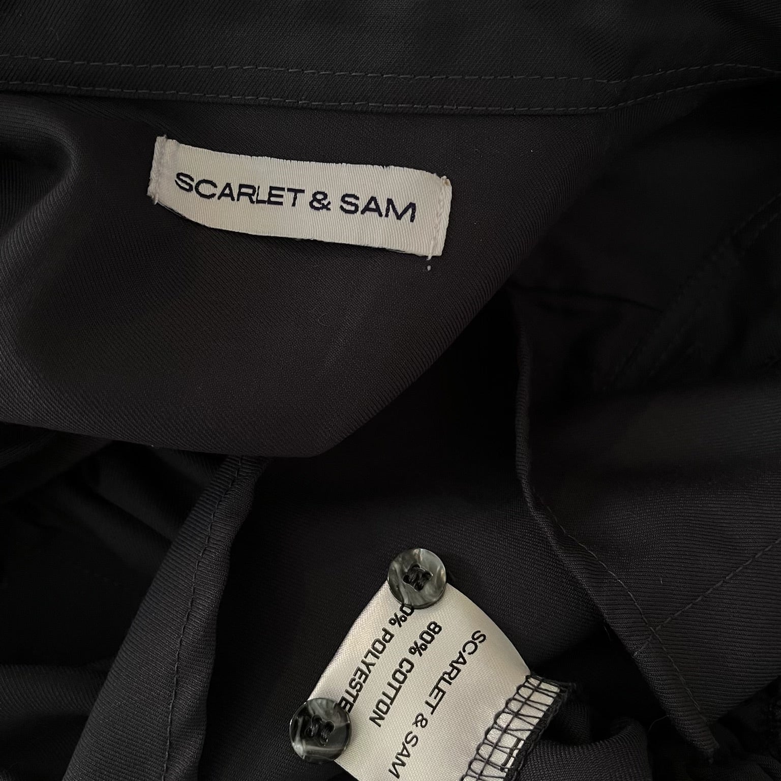 Scarlet & Sam SCRUCHED Shirt One Size.