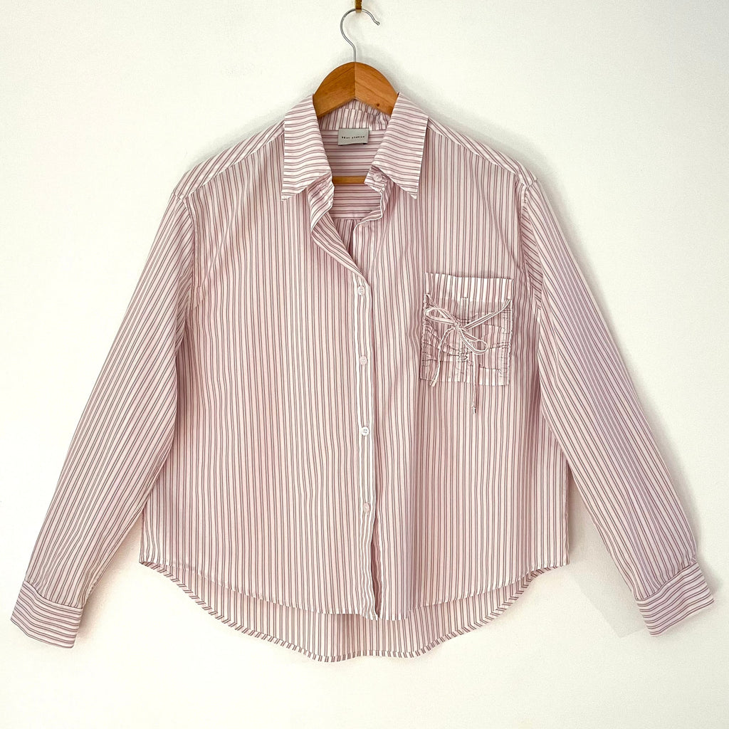 Deiji Studios POCKET Shirt in Musk Stripe Size L.