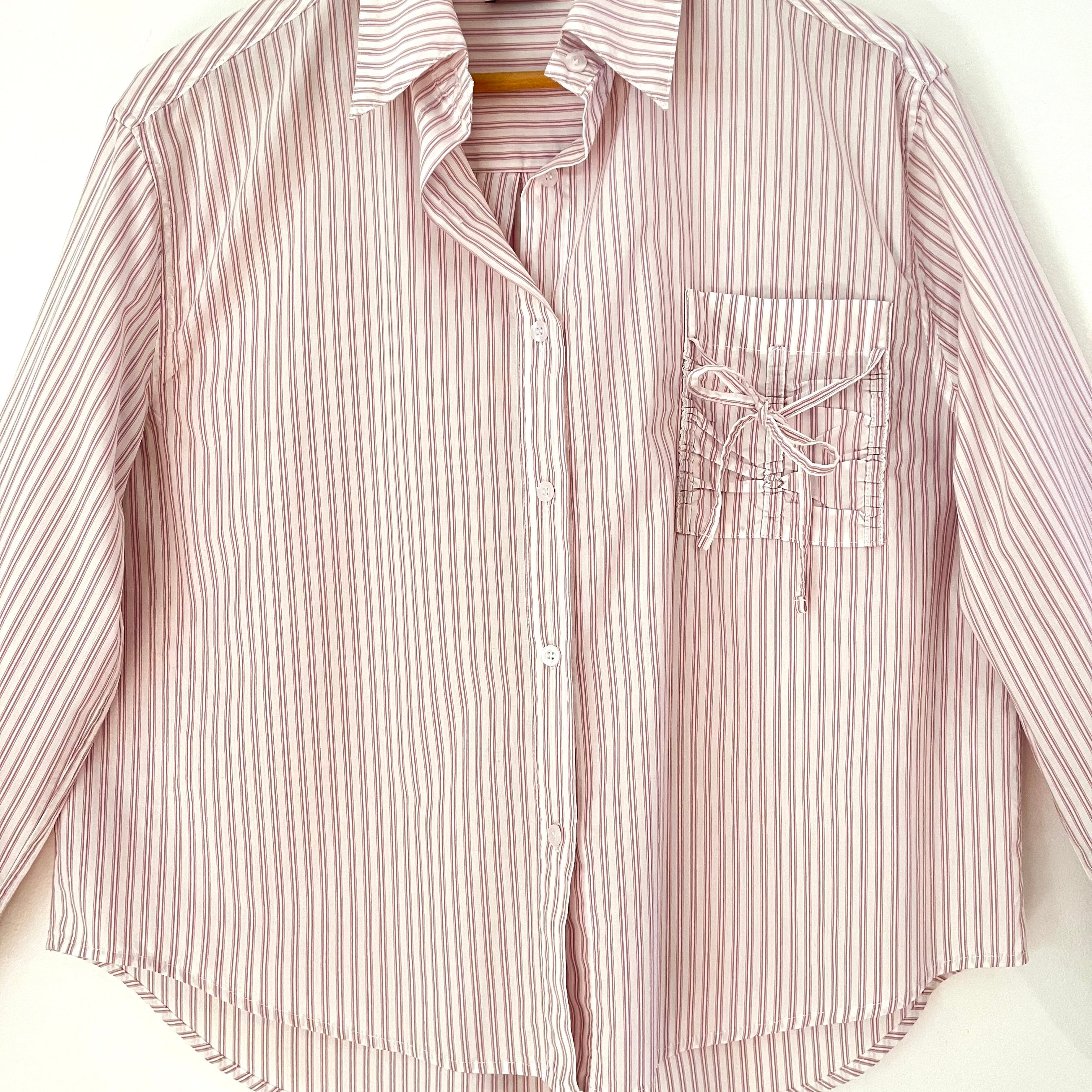 Deiji Studios POCKET Shirt in Musk Stripe Size L.