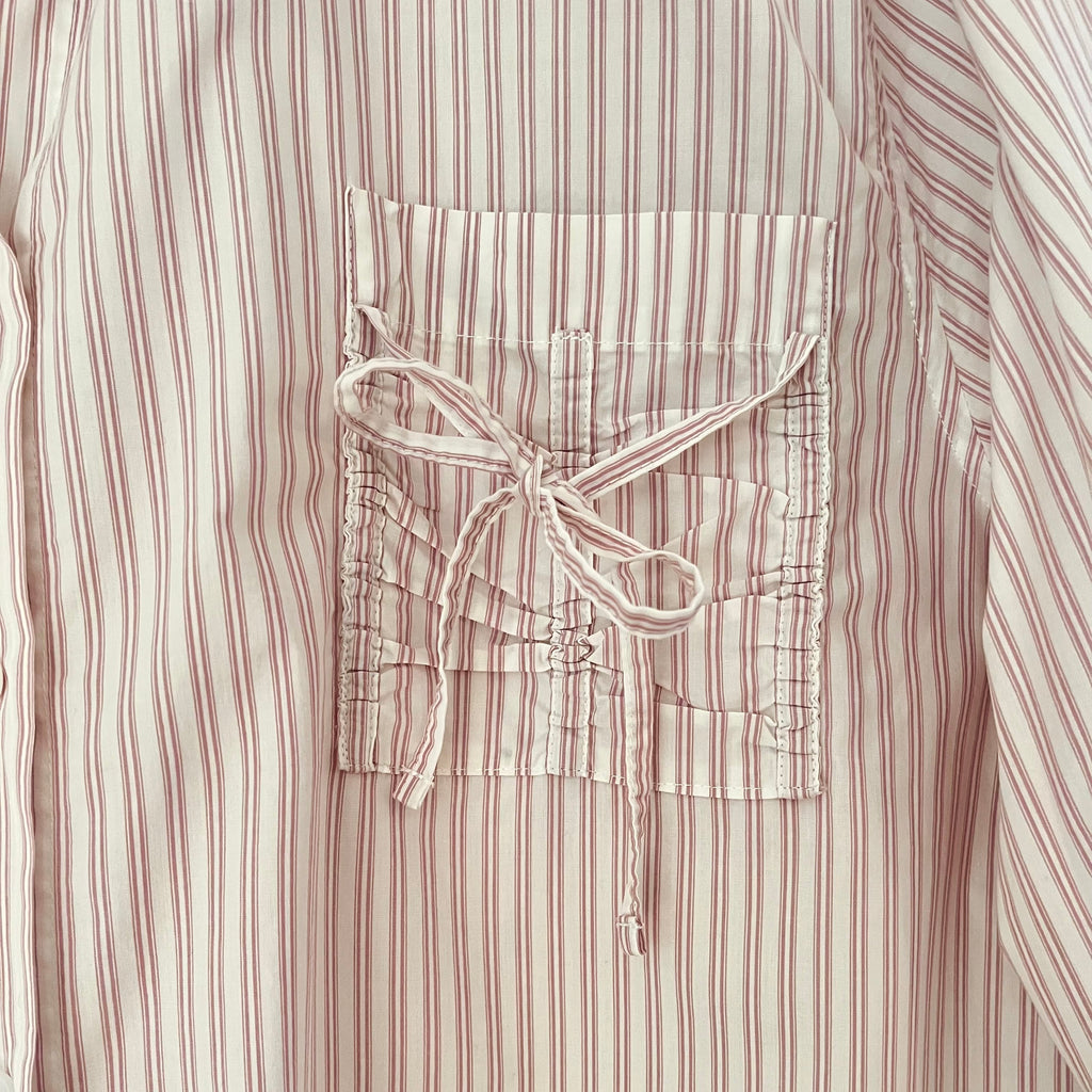 Deiji Studios POCKET Shirt in Musk Stripe Size L.