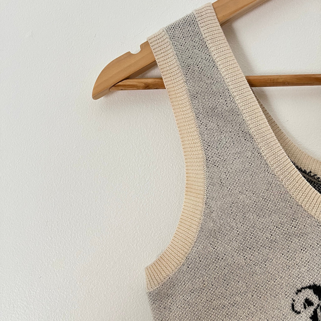Alix Higgins Wool Poetry Tank Top Size L.