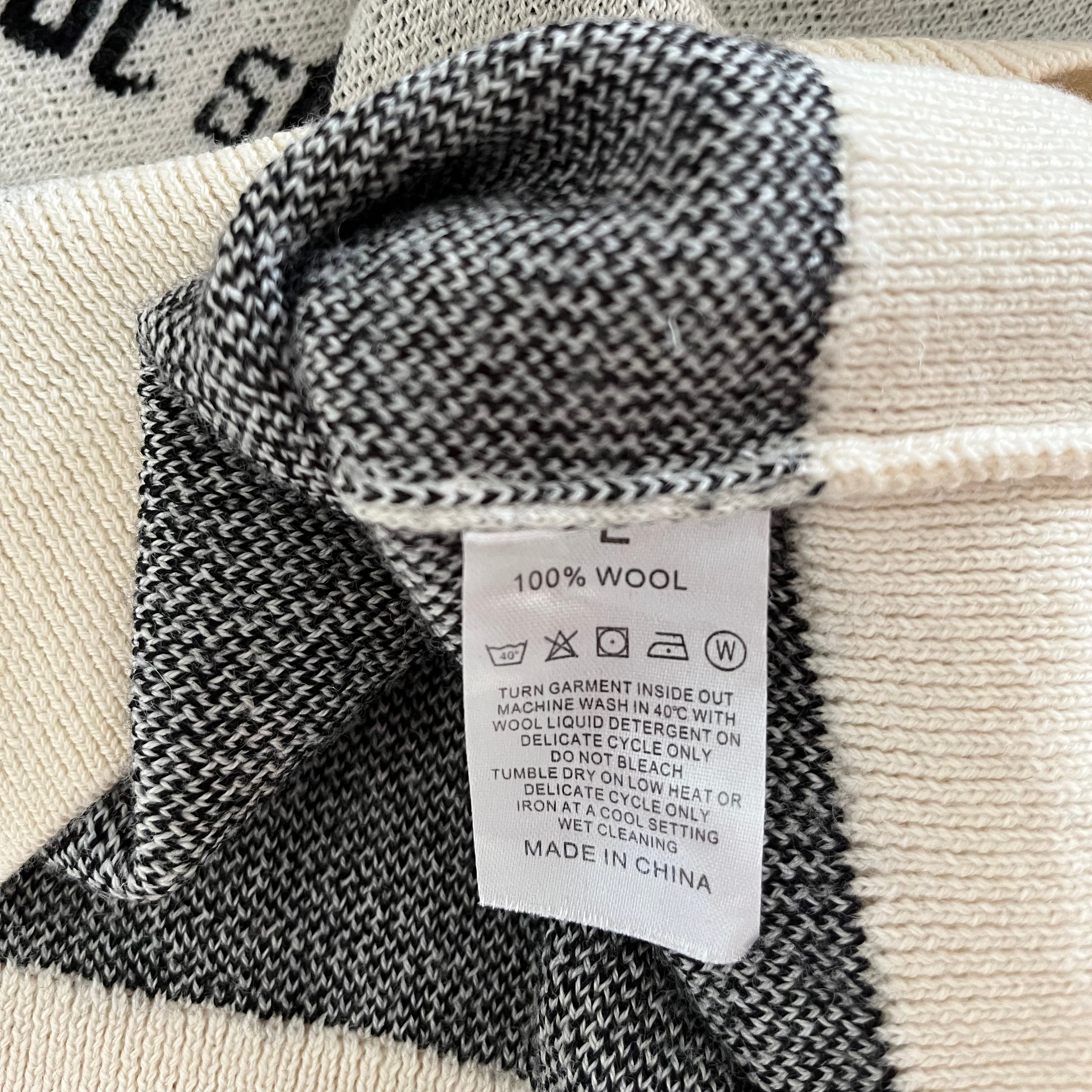 Alix Higgins Wool Poetry Tank Top Size L.
