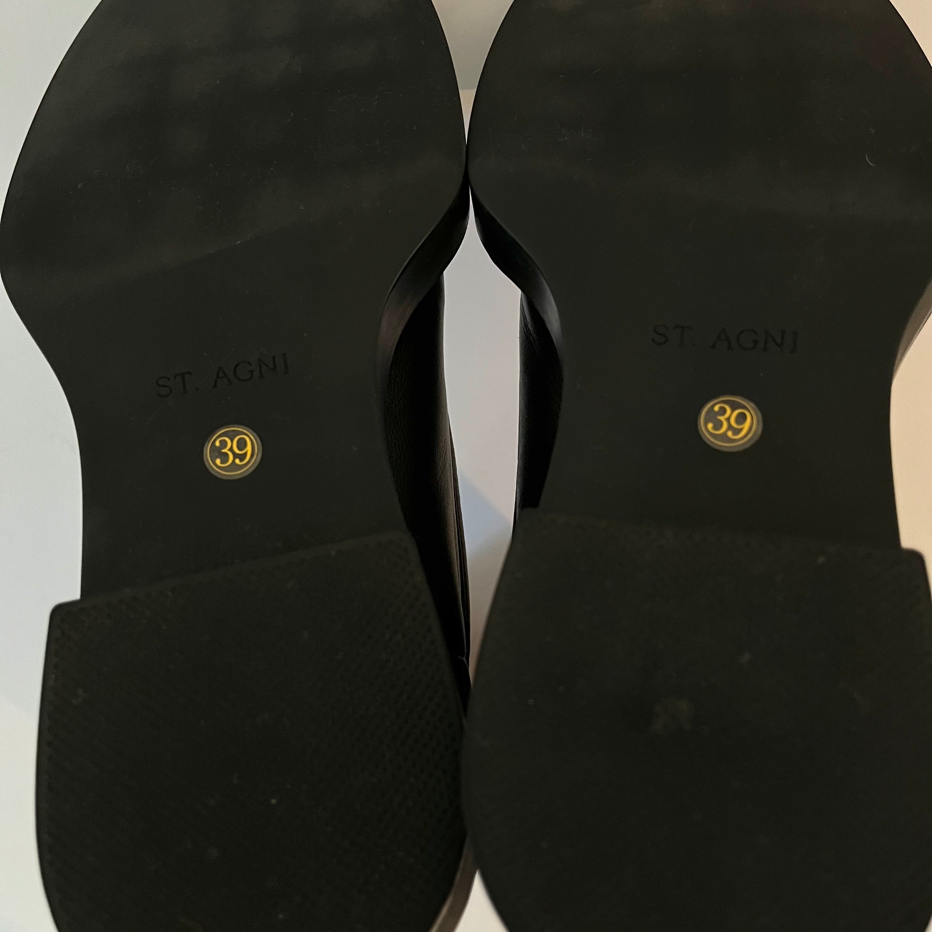 St Agni Square Toe Boots Size 39.