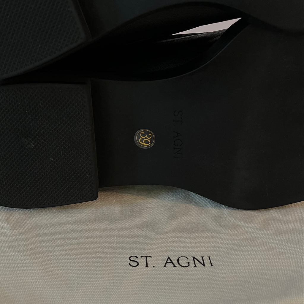 St Agni Square Toe Boots Size 39.