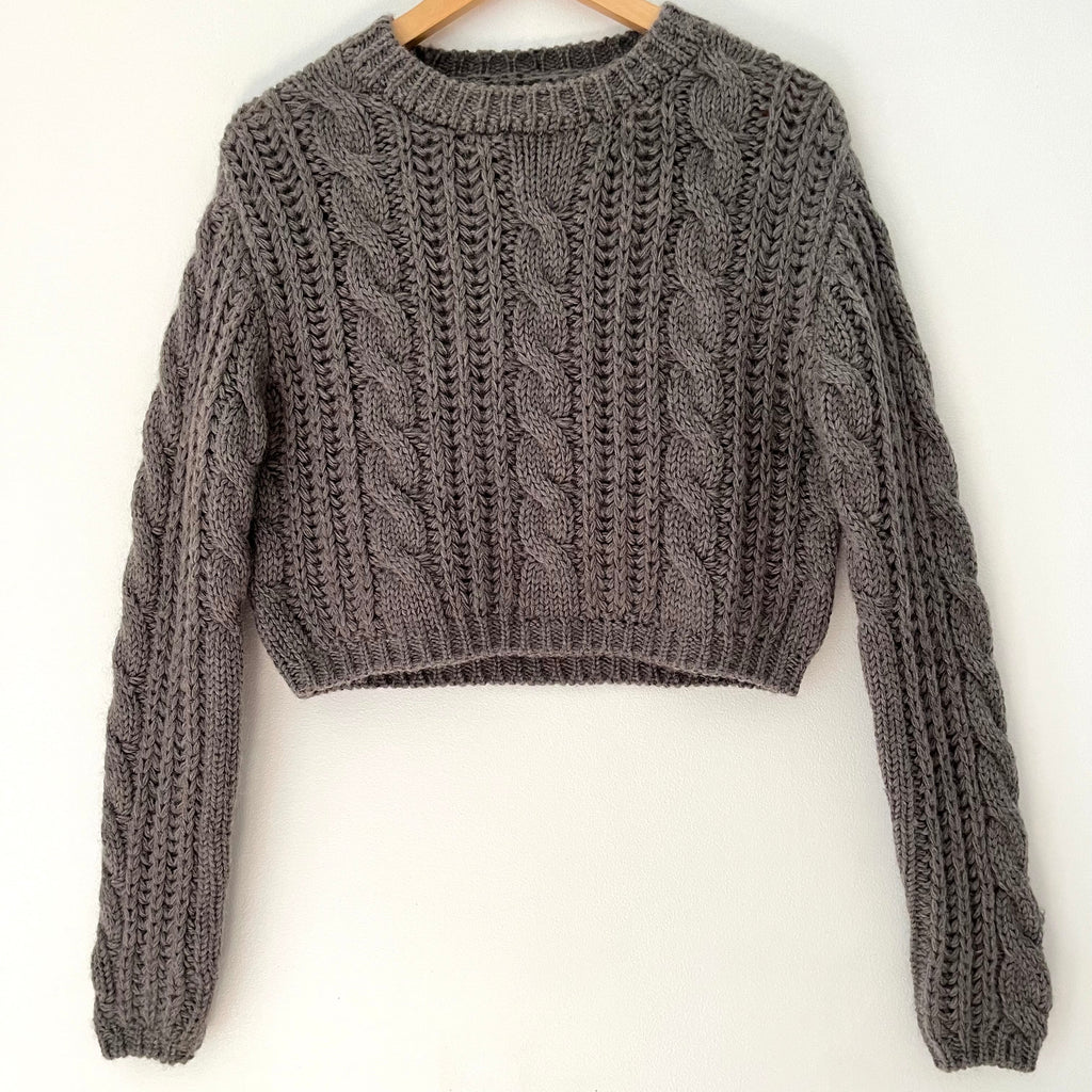 Wixii BRADA Wool Cropped Wool Sweater Size S.