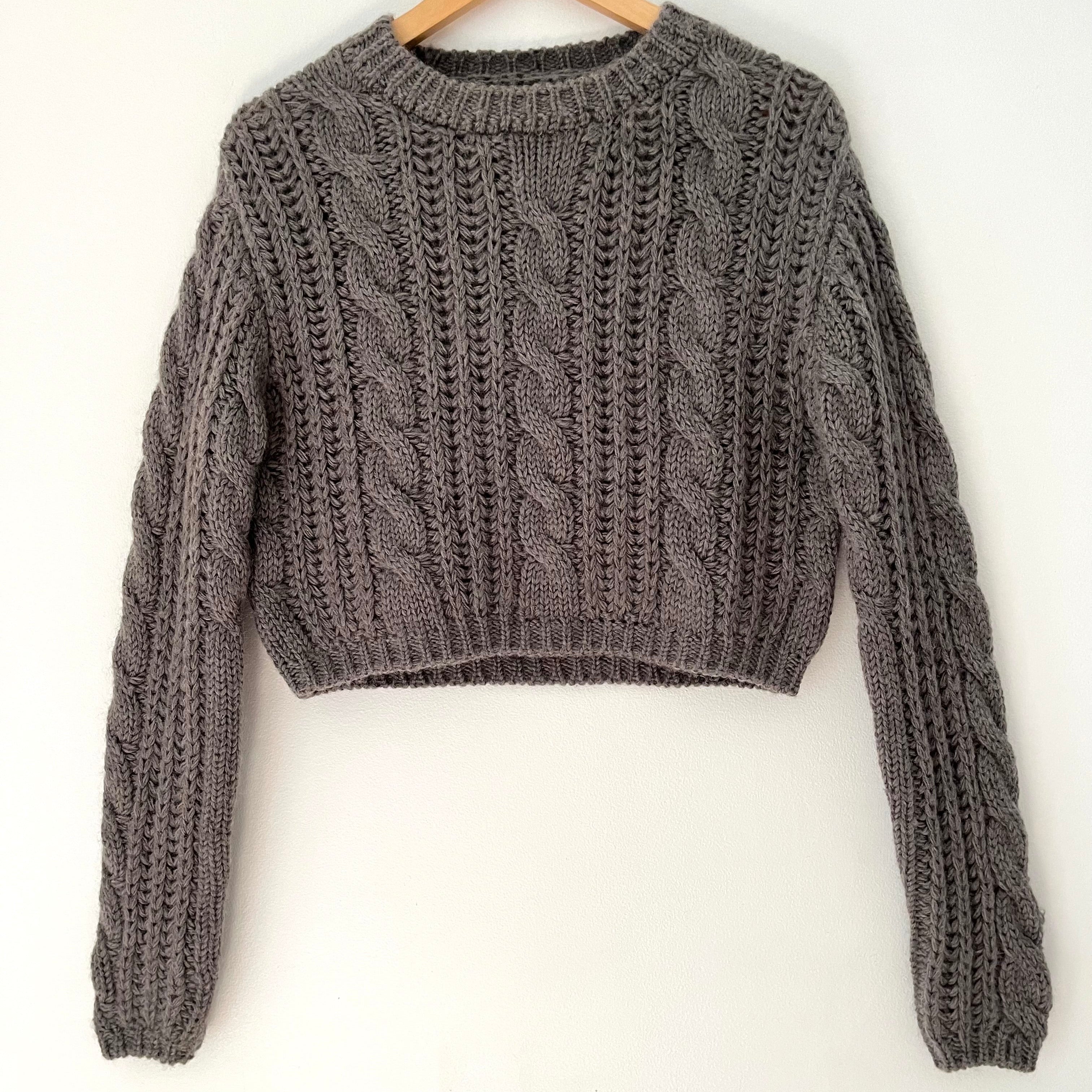 Wixii BRADA Wool Cropped Wool Sweater Size S.