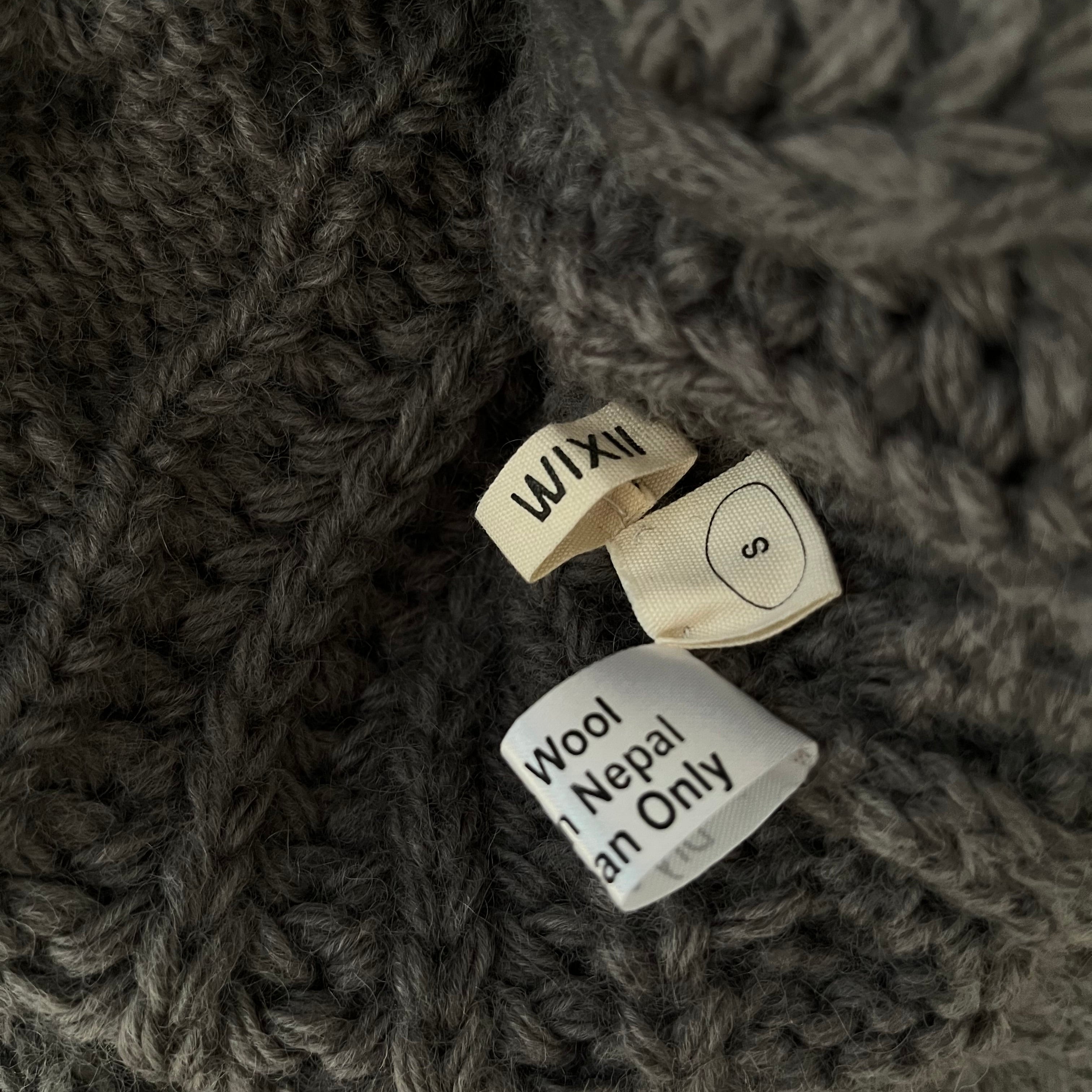 Wixii BRADA Wool Cropped Wool Sweater Size S.